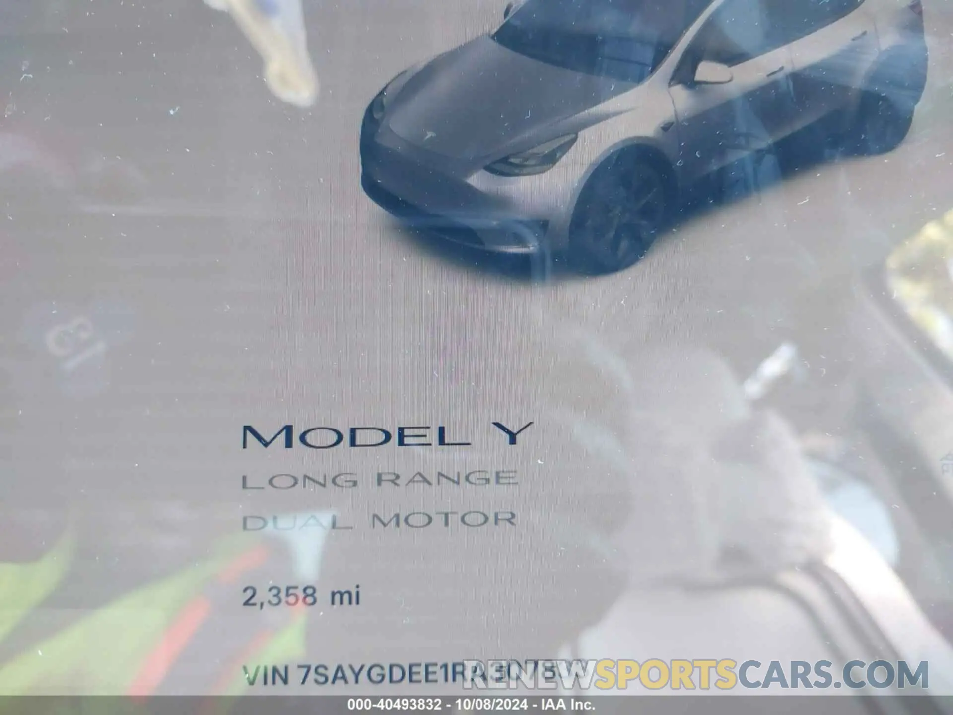 7 fotografías del automóvil dañado 7SAYGDEE1RA307833 TESLA MODEL Y 2024