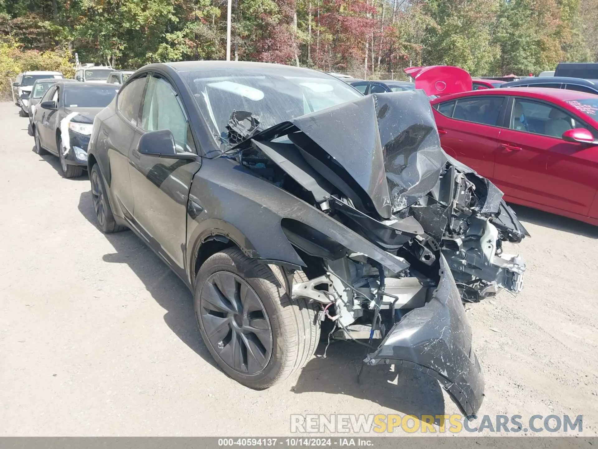 1 fotografías del automóvil dañado 7SAYGDEE1RA322705 TESLA MODEL Y 2024