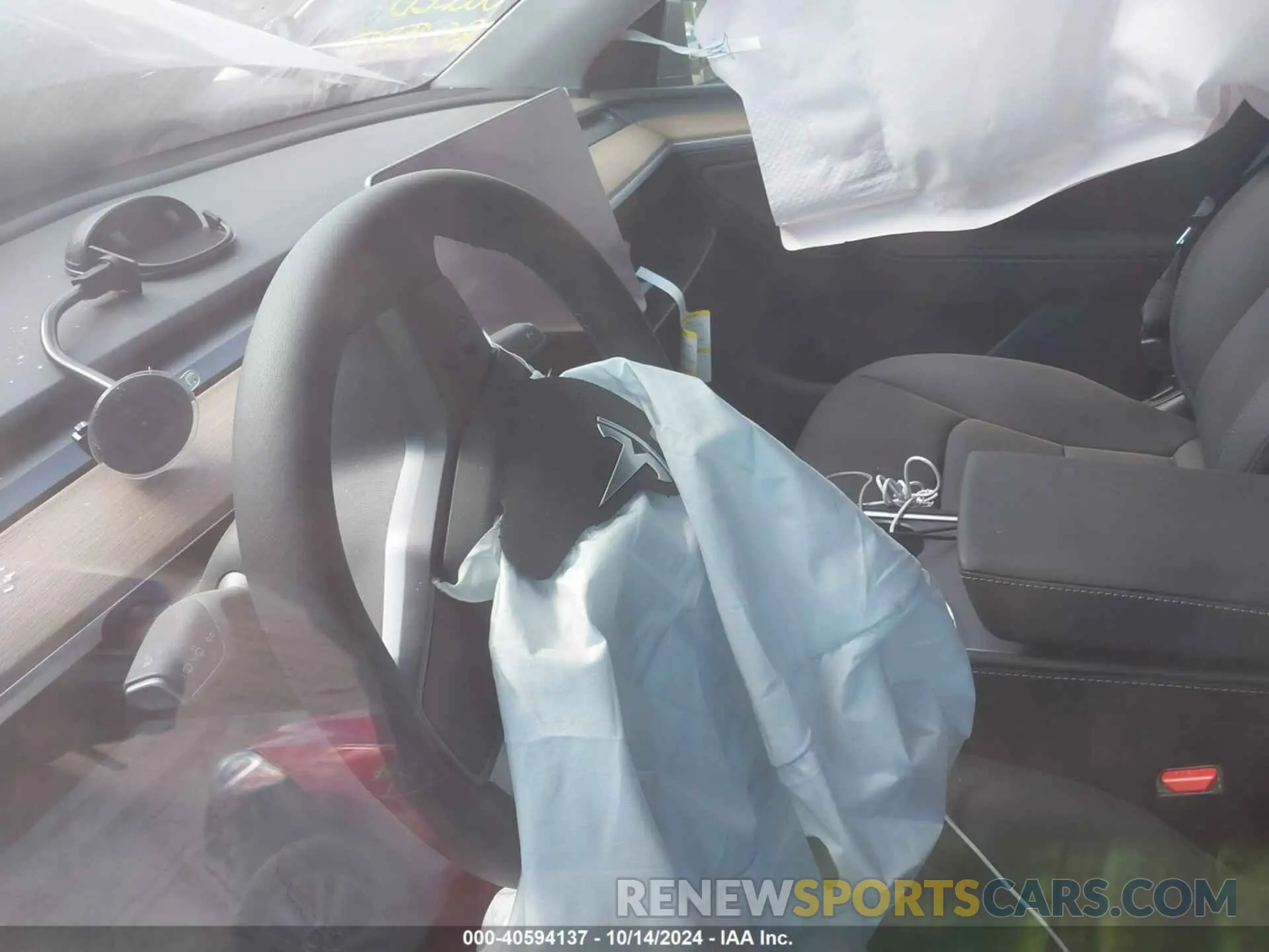 14 fotografías del automóvil dañado 7SAYGDEE1RA322705 TESLA MODEL Y 2024