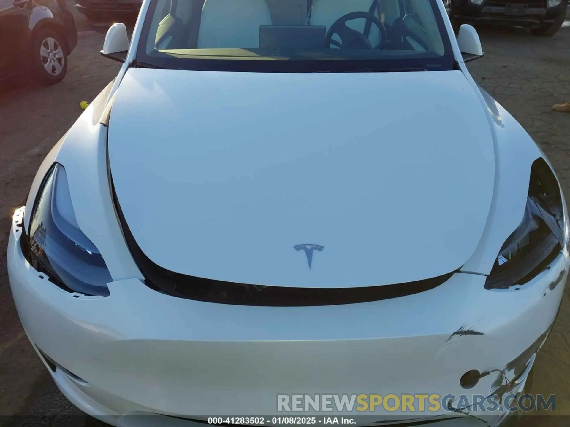 10 fotografías del automóvil dañado 7SAYGDEE1RF051860 TESLA MODEL Y 2024