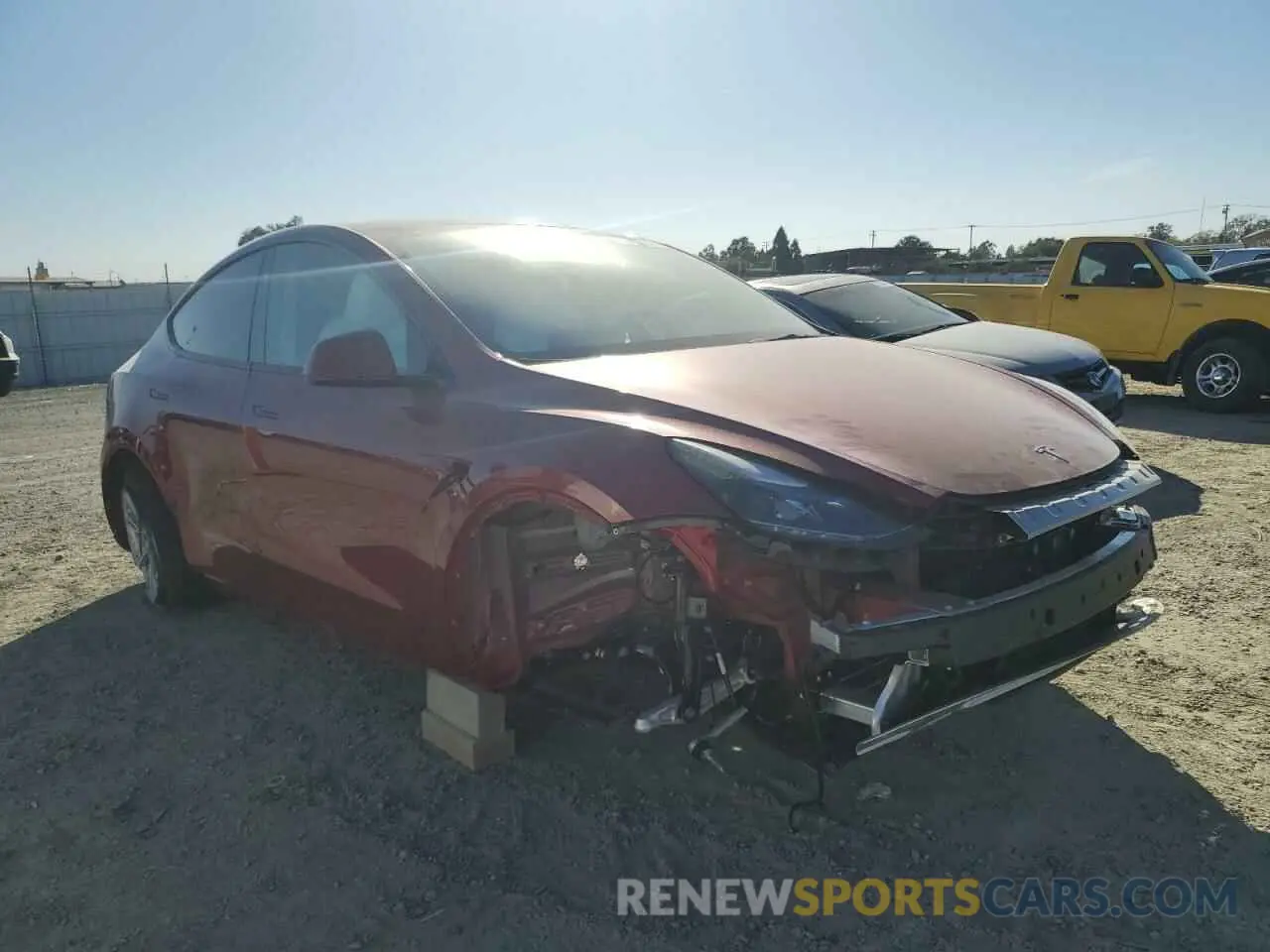 4 fotografías del automóvil dañado 7SAYGDEE1RF063488 TESLA MODEL Y 2024