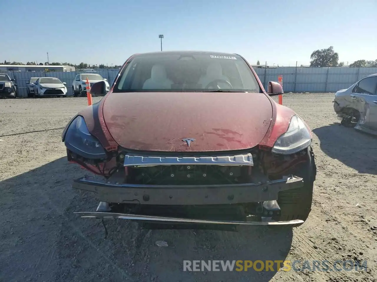5 fotografías del automóvil dañado 7SAYGDEE1RF063488 TESLA MODEL Y 2024
