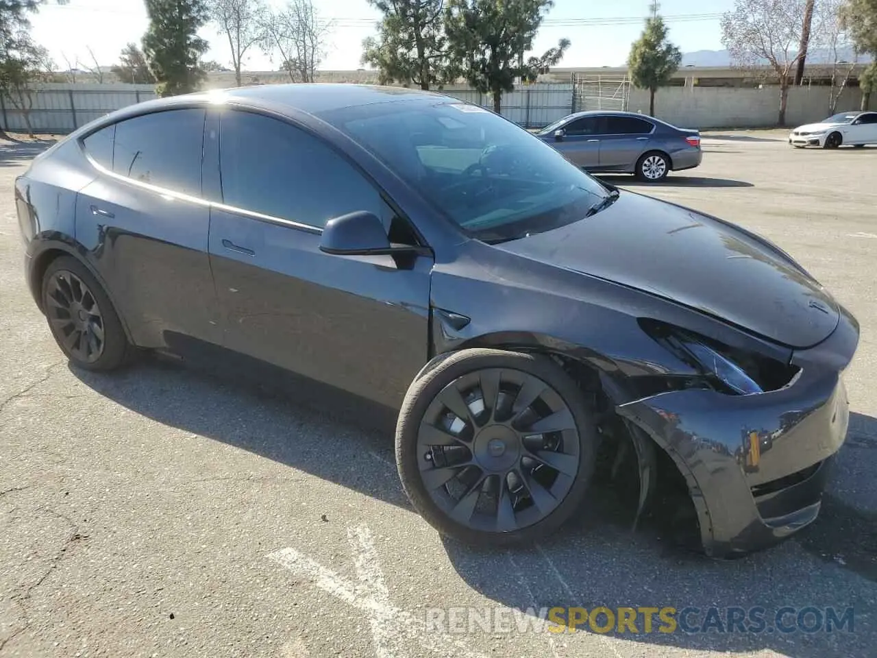 4 fotografías del automóvil dañado 7SAYGDEE1RF070313 TESLA MODEL Y 2024
