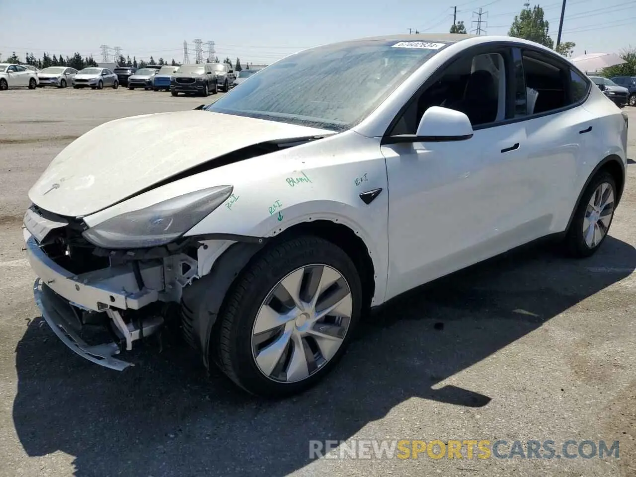 1 fotografías del automóvil dañado 7SAYGDEE1RF082428 TESLA MODEL Y 2024