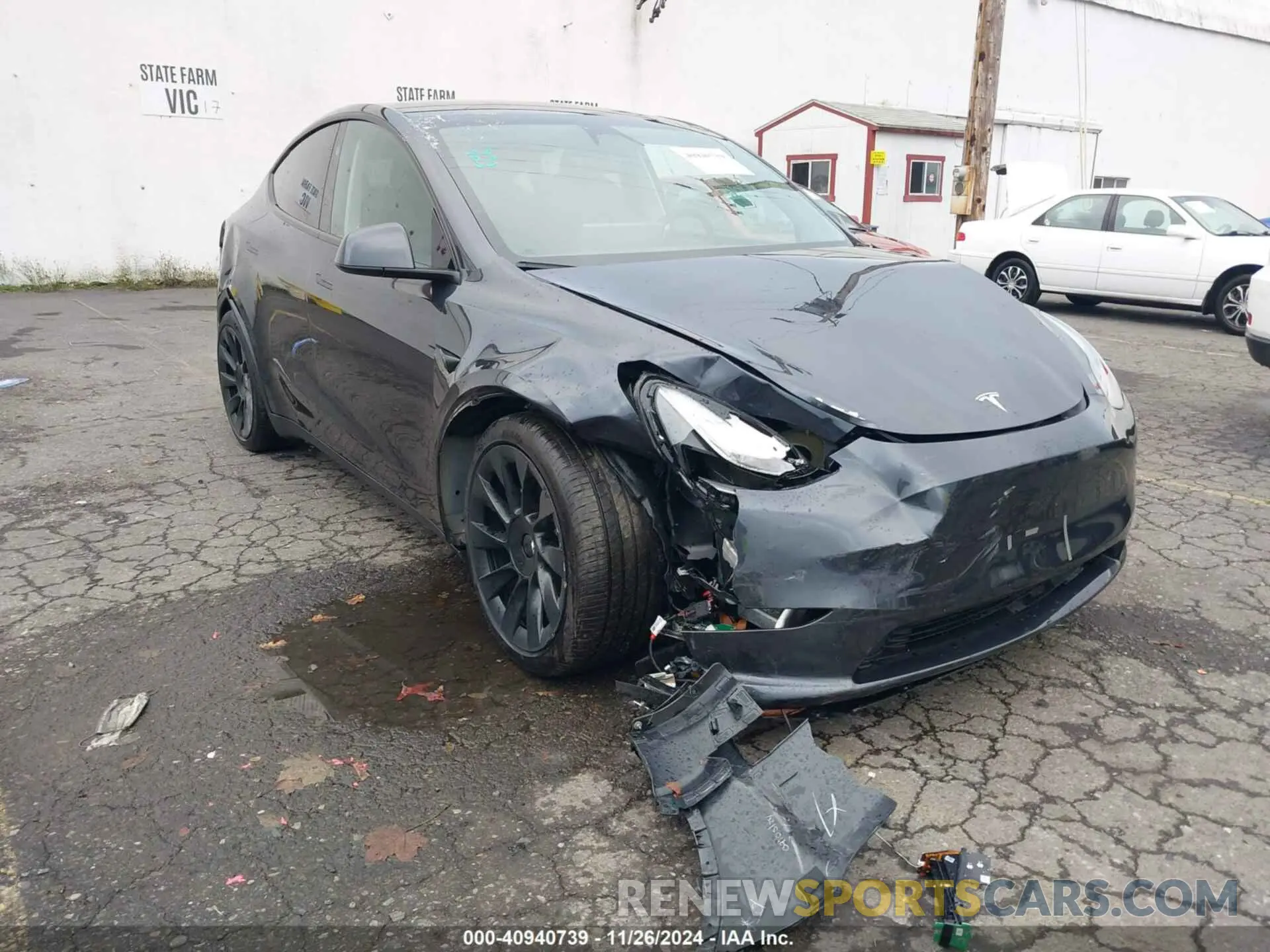 6 fotografías del automóvil dañado 7SAYGDEE1RF102483 TESLA MODEL Y 2024