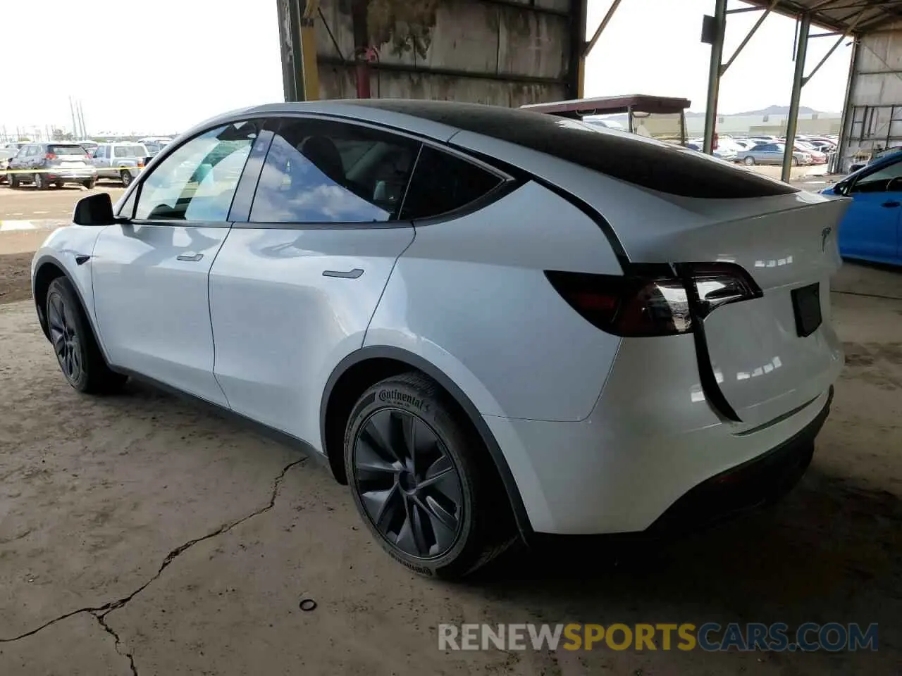 2 fotografías del automóvil dañado 7SAYGDEE1RF165311 TESLA MODEL Y 2024