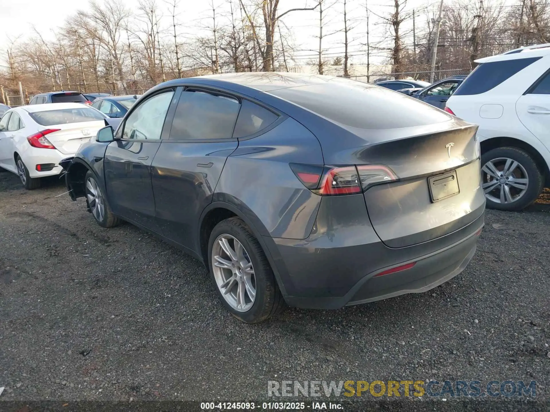 3 fotografías del automóvil dañado 7SAYGDEE2RA217008 TESLA MODEL Y 2024