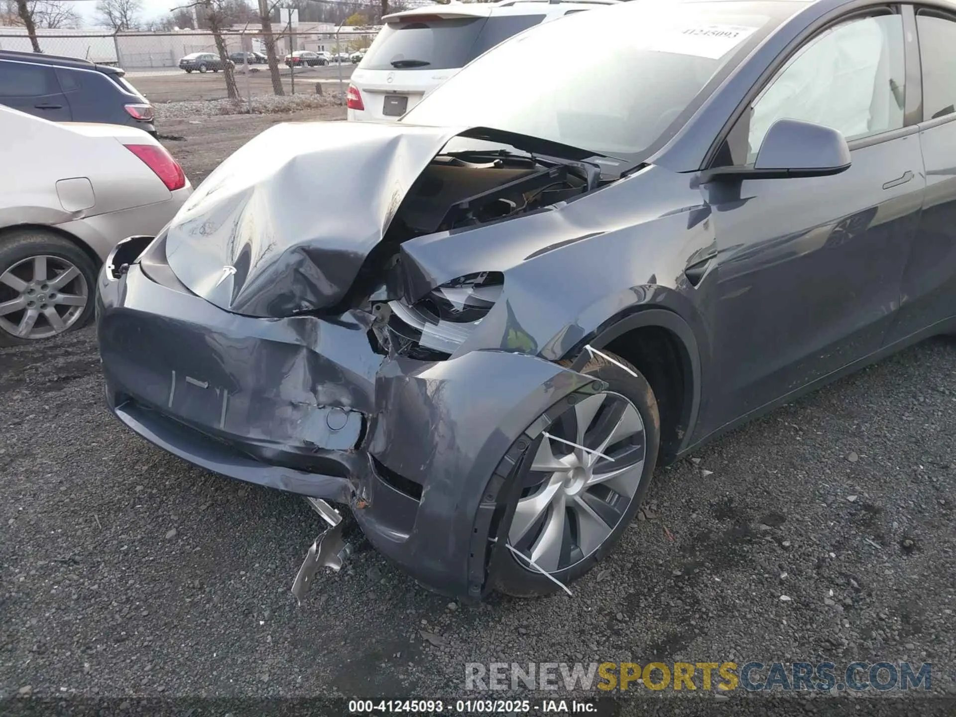 6 fotografías del automóvil dañado 7SAYGDEE2RA217008 TESLA MODEL Y 2024