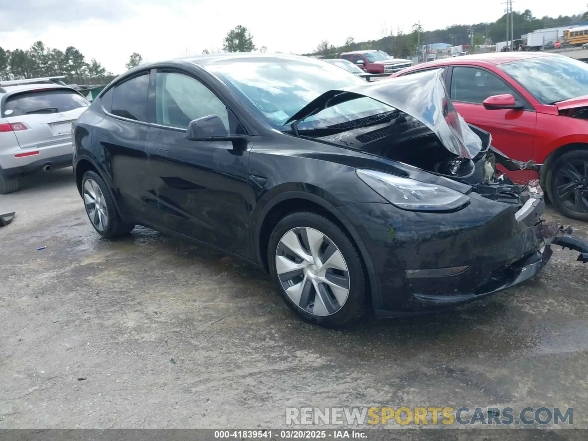1 fotografías del automóvil dañado 7SAYGDEE2RA227425 TESLA MODEL Y 2024
