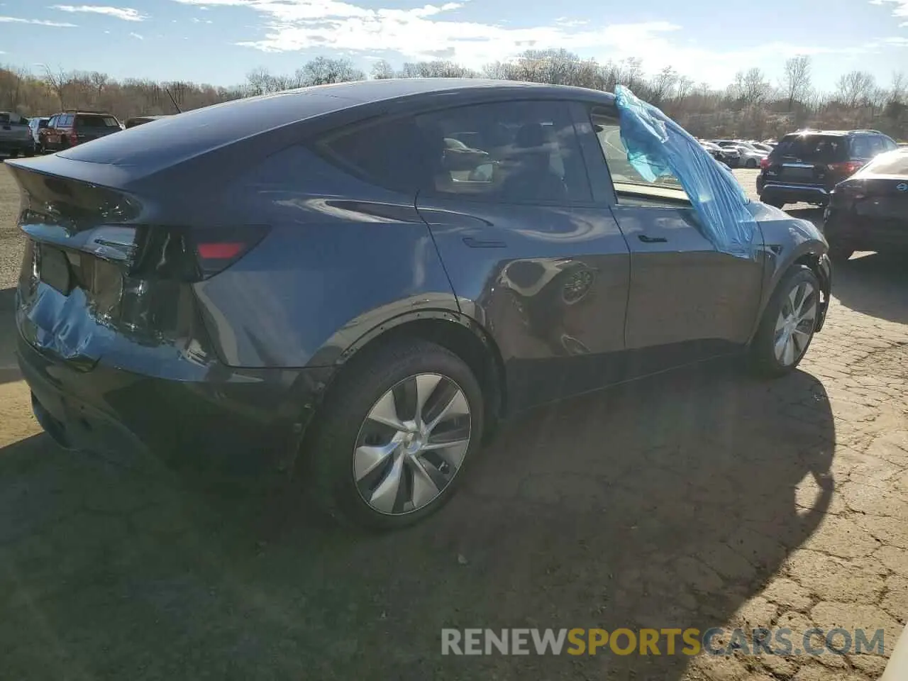 3 fotografías del automóvil dañado 7SAYGDEE2RA232477 TESLA MODEL Y 2024