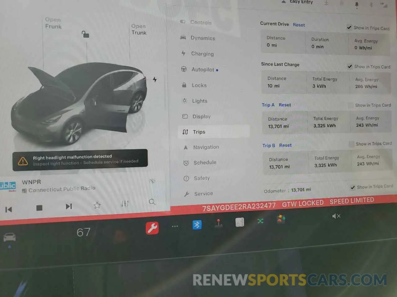 9 fotografías del automóvil dañado 7SAYGDEE2RA232477 TESLA MODEL Y 2024