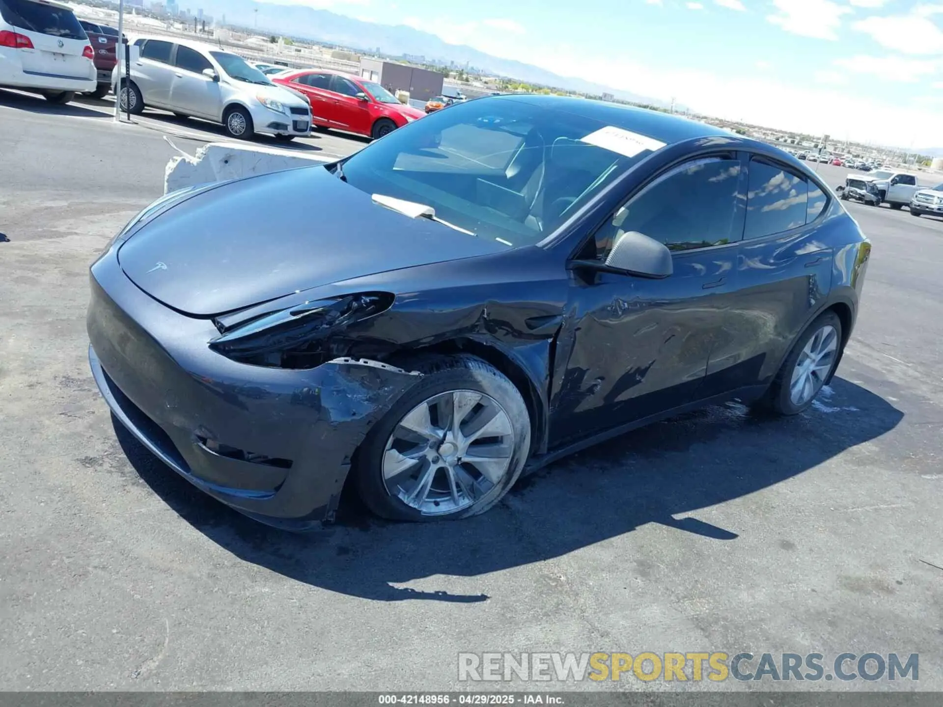 6 fotografías del automóvil dañado 7SAYGDEE2RA233855 TESLA MODEL Y 2024