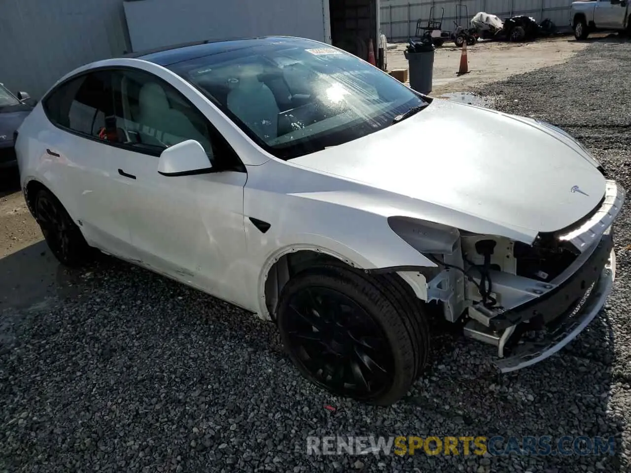 4 fotografías del automóvil dañado 7SAYGDEE2RA265477 TESLA MODEL Y 2024