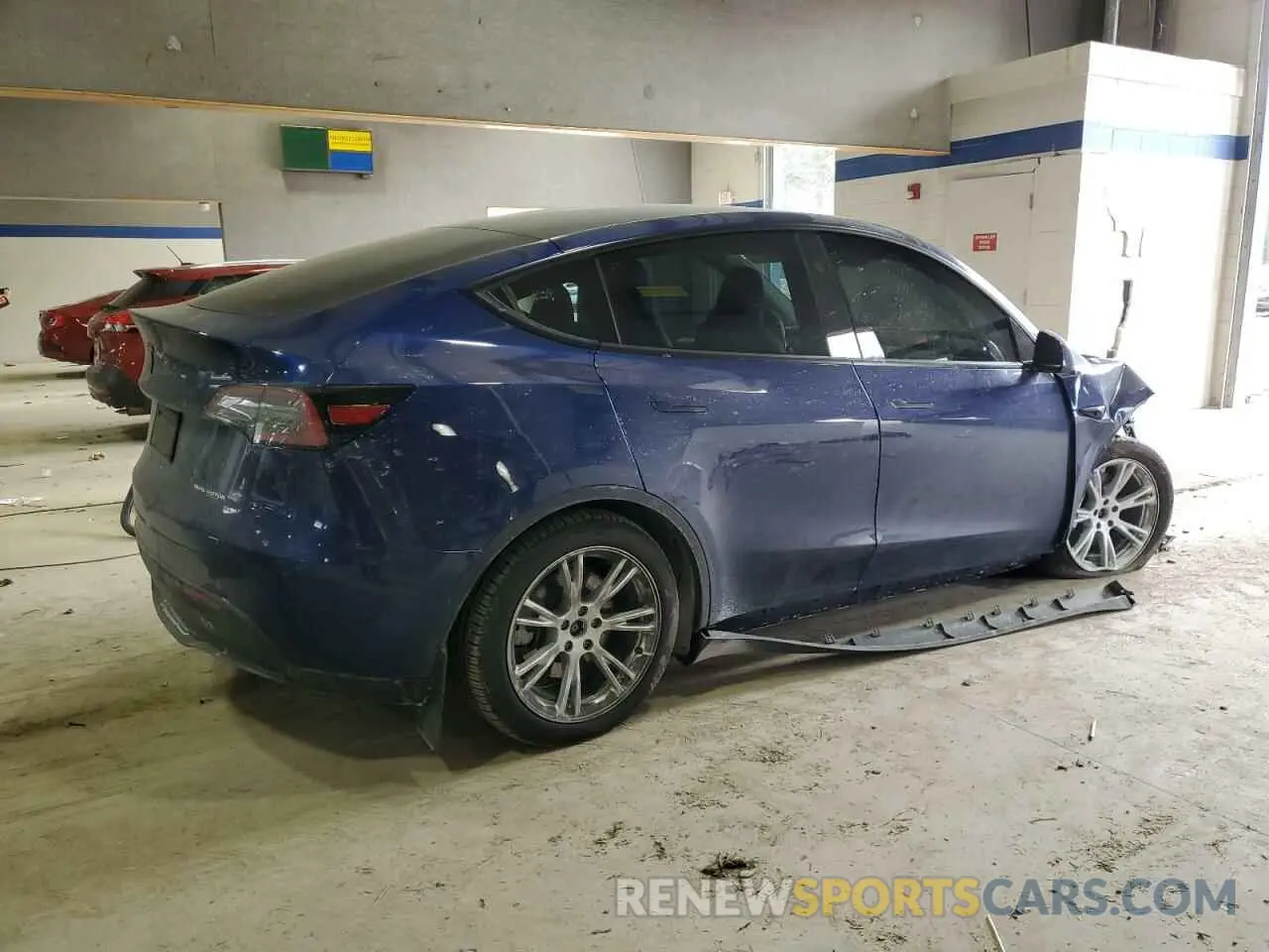 3 fotografías del automóvil dañado 7SAYGDEE2RA281579 TESLA MODEL Y 2024