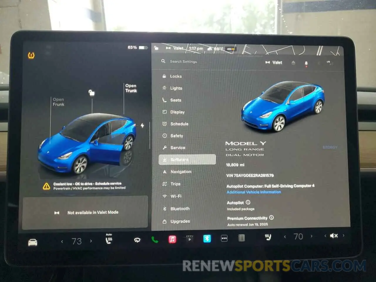 9 fotografías del automóvil dañado 7SAYGDEE2RA281579 TESLA MODEL Y 2024