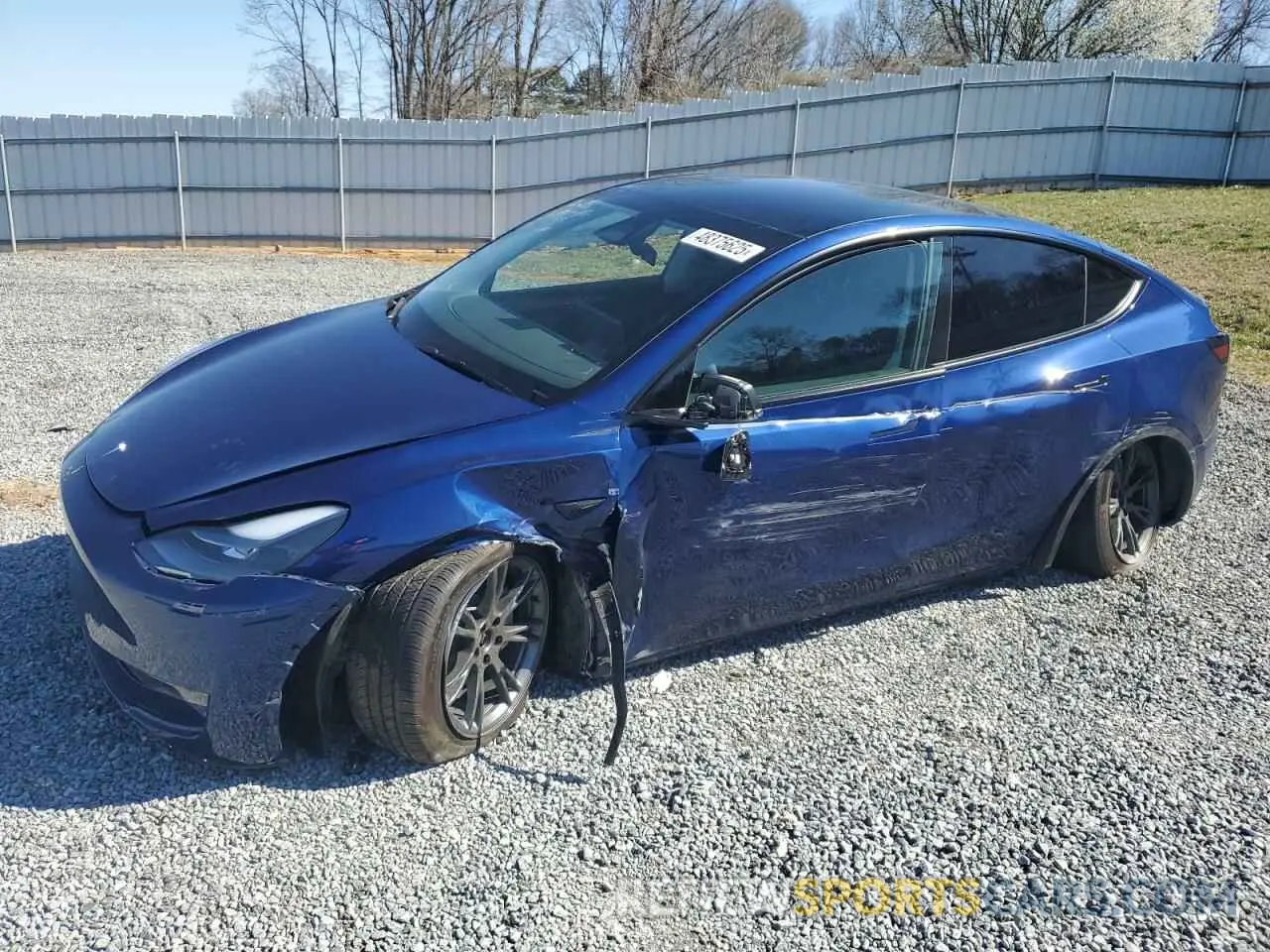 1 fotografías del automóvil dañado 7SAYGDEE2RA295983 TESLA MODEL Y 2024