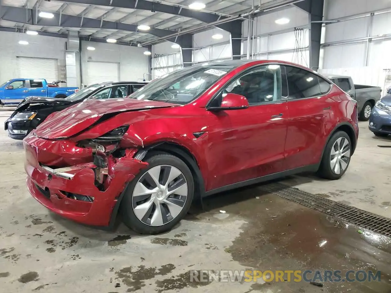 1 fotografías del automóvil dañado 7SAYGDEE2RF993786 TESLA MODEL Y 2024