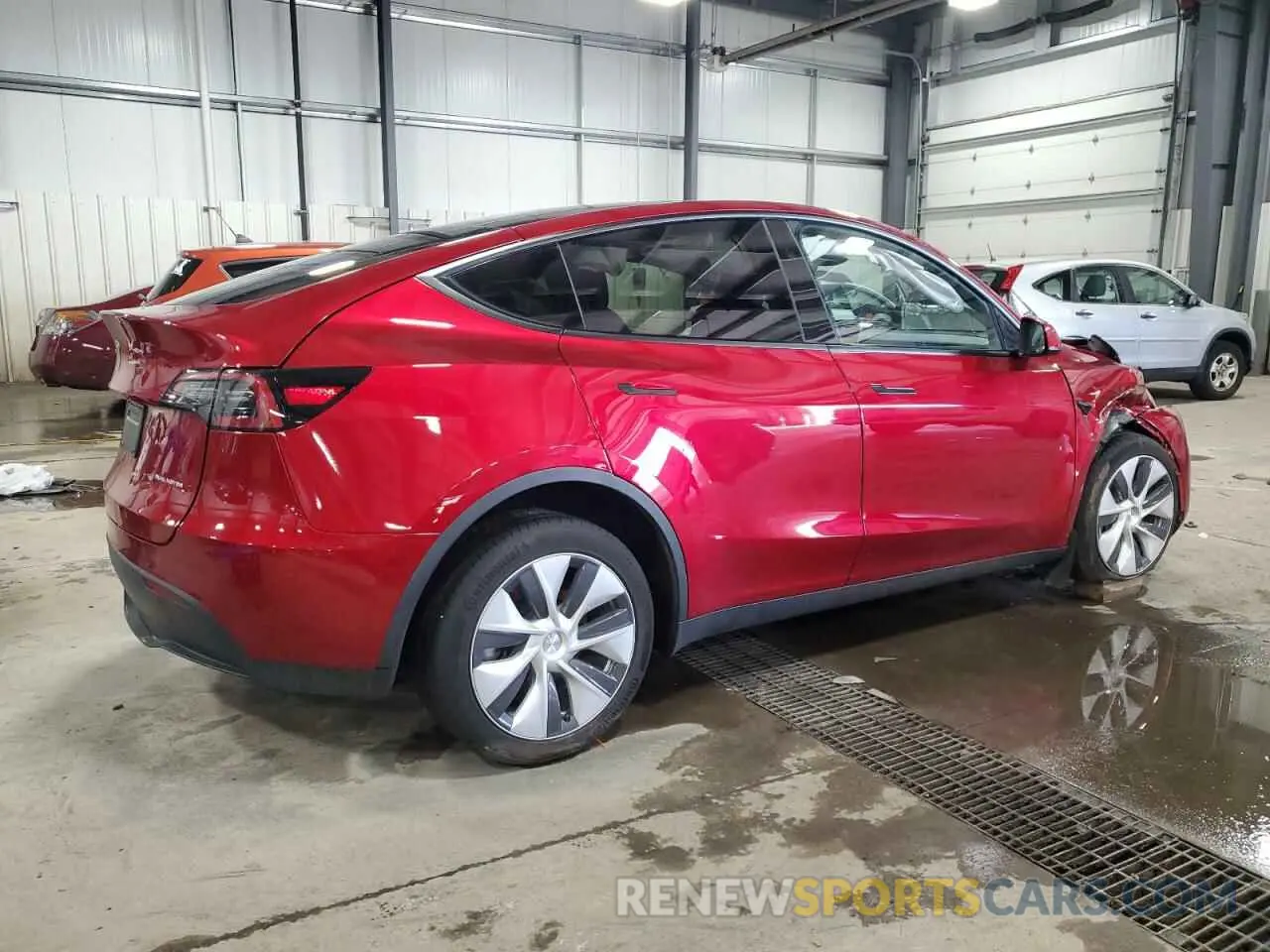 3 fotografías del automóvil dañado 7SAYGDEE2RF993786 TESLA MODEL Y 2024