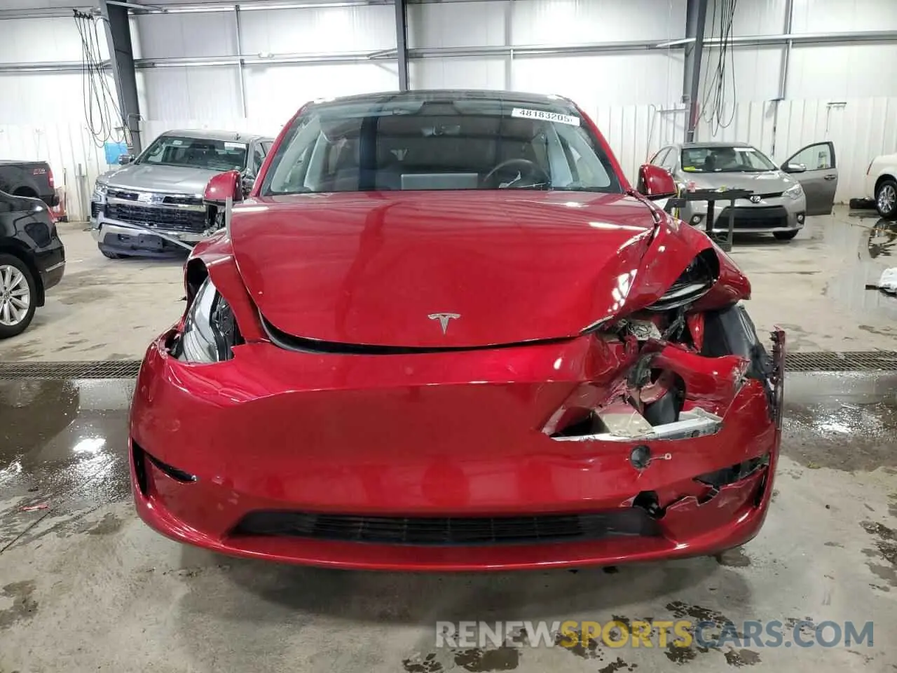 5 fotografías del automóvil dañado 7SAYGDEE2RF993786 TESLA MODEL Y 2024