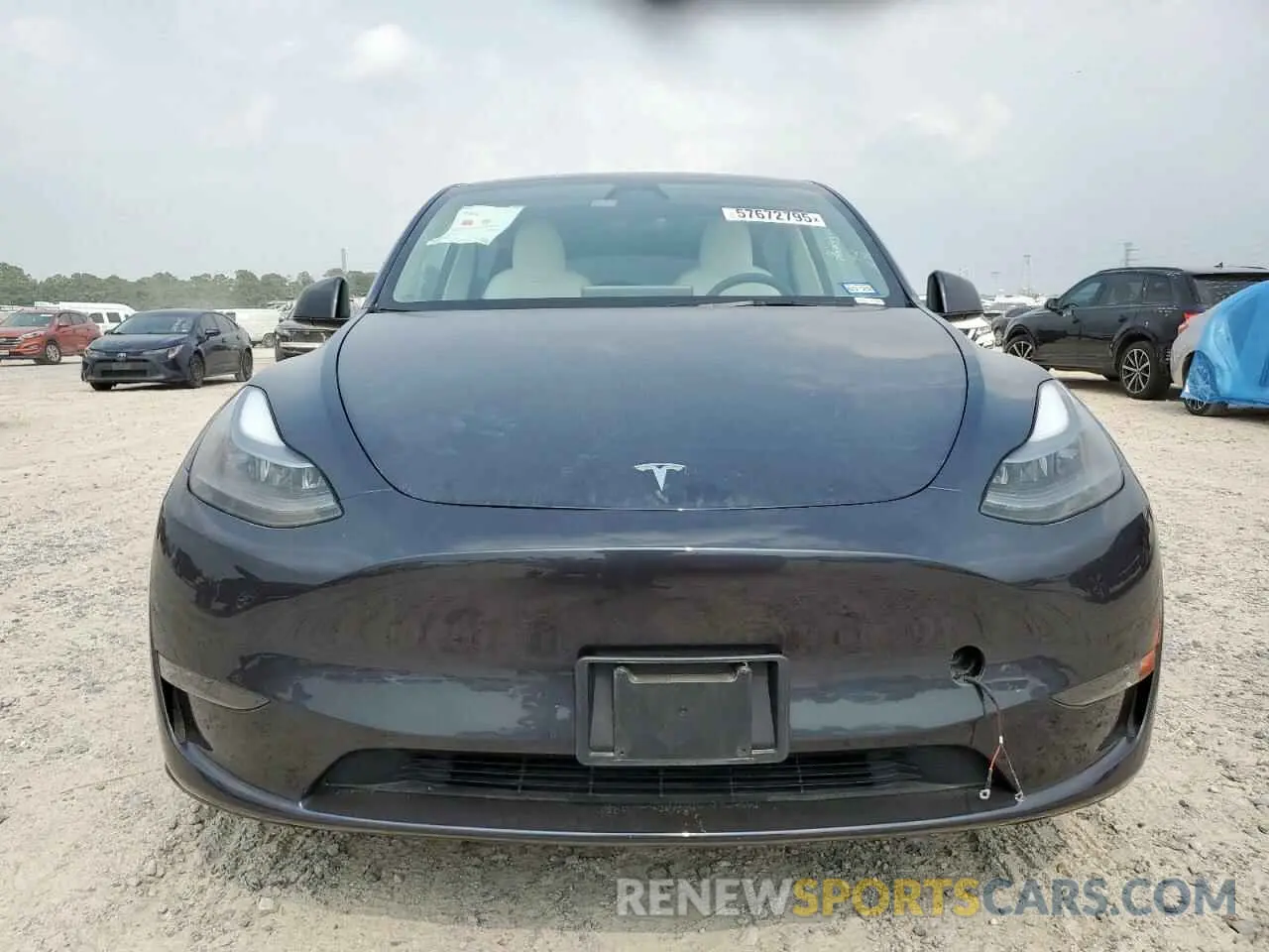 5 fotografías del automóvil dañado 7SAYGDEE3RA221844 TESLA MODEL Y 2024