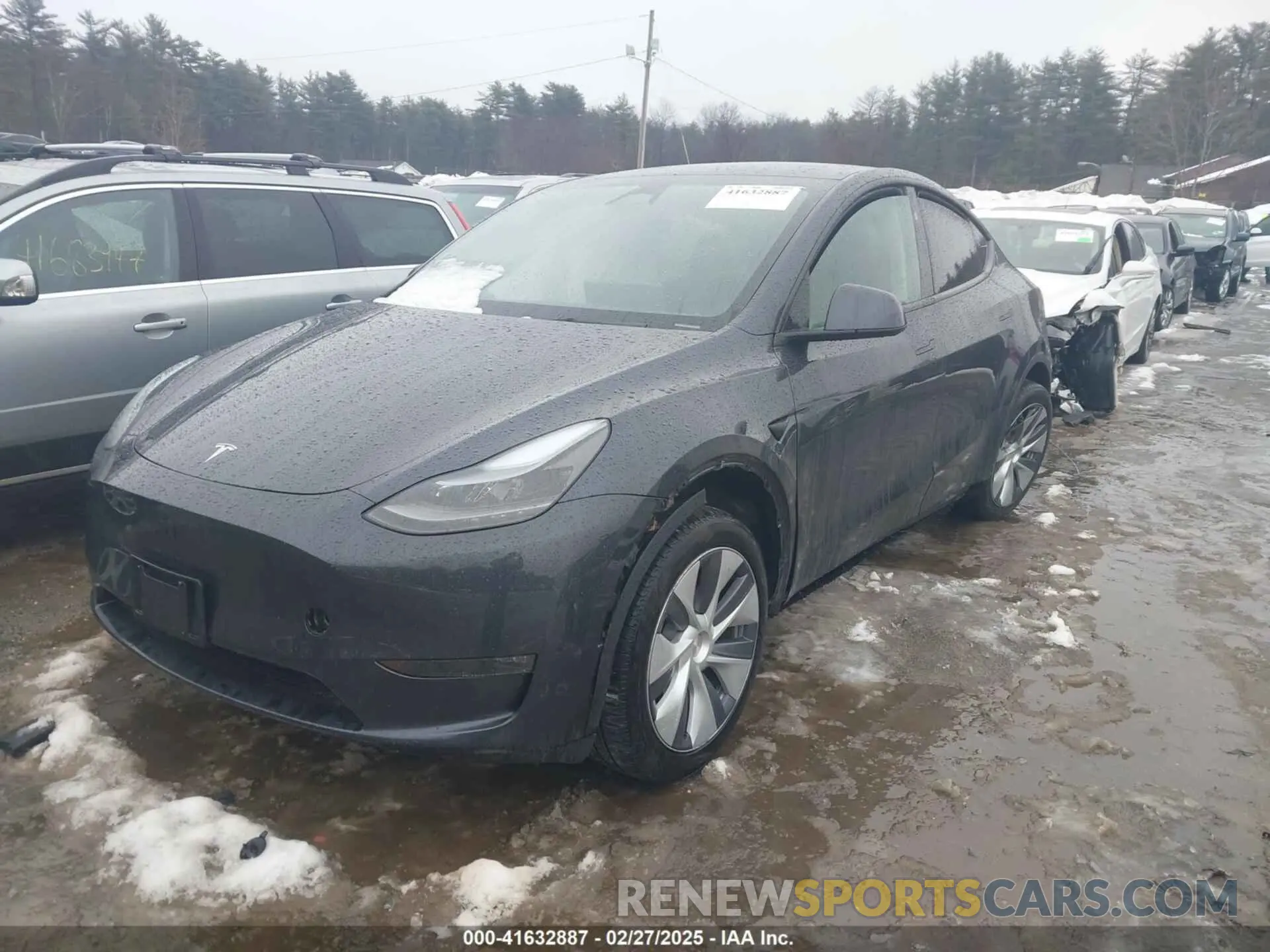 2 fotografías del automóvil dañado 7SAYGDEE3RA239499 TESLA MODEL Y 2024