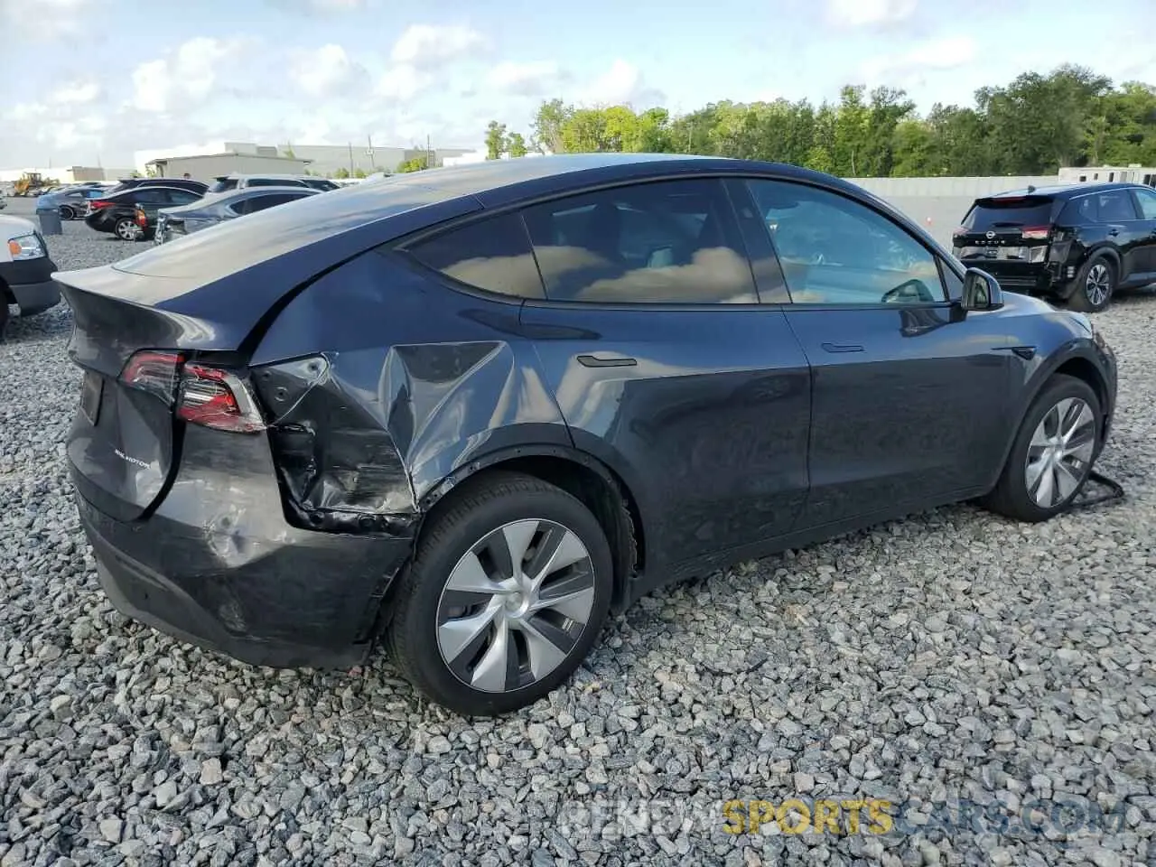 3 fotografías del automóvil dañado 7SAYGDEE3RA249434 TESLA MODEL Y 2024