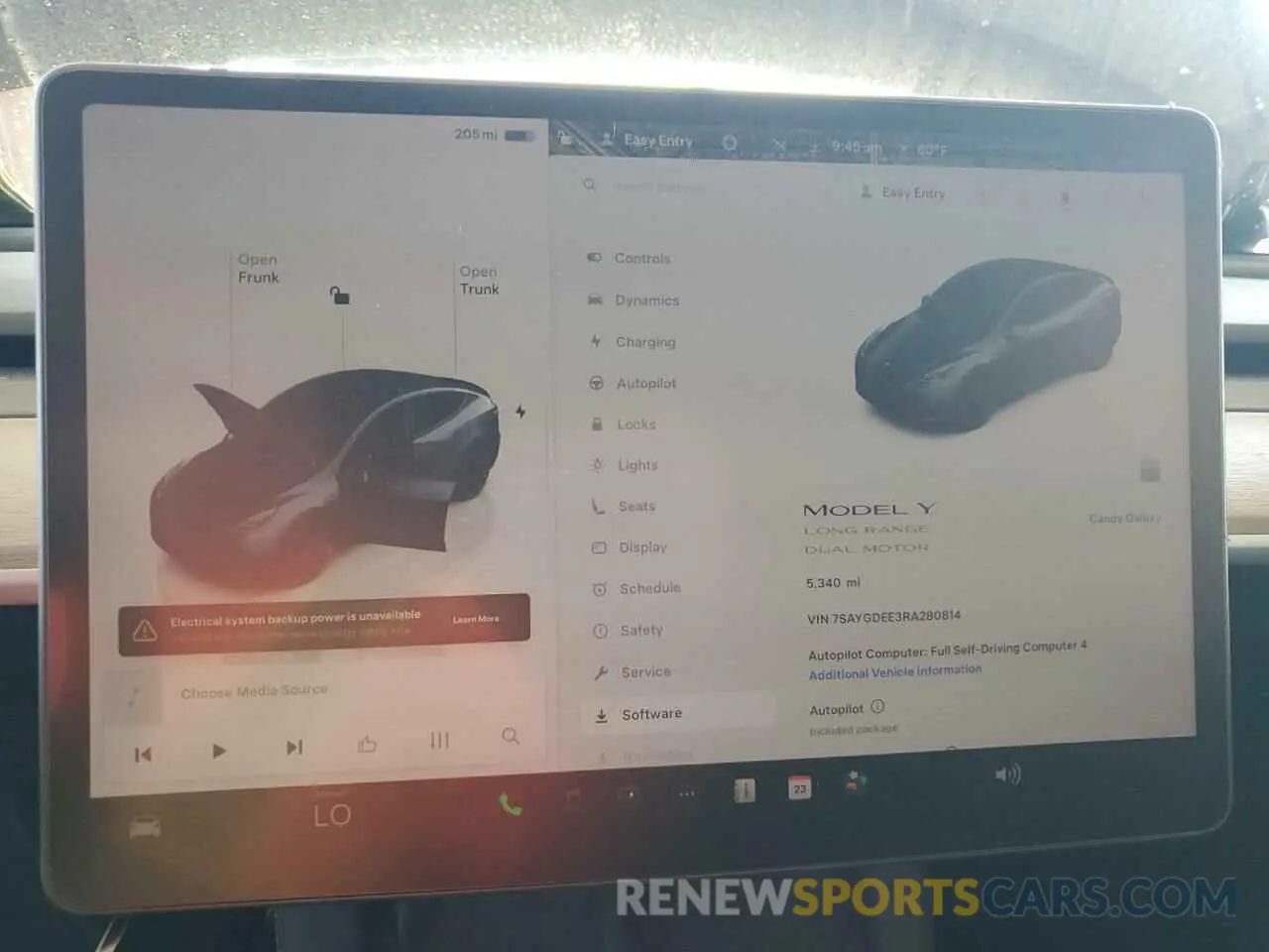 9 fotografías del automóvil dañado 7SAYGDEE3RA280814 TESLA MODEL Y 2024