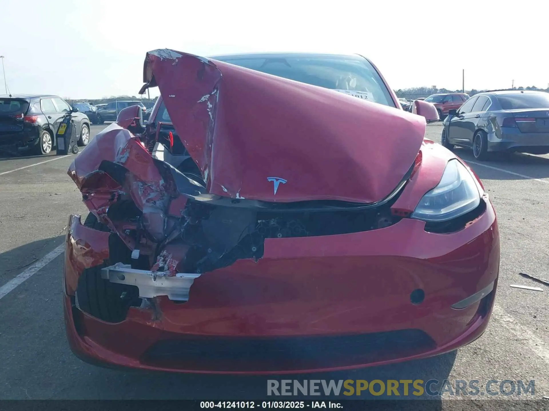11 fotografías del automóvil dañado 7SAYGDEE3RA284801 TESLA MODEL Y 2024