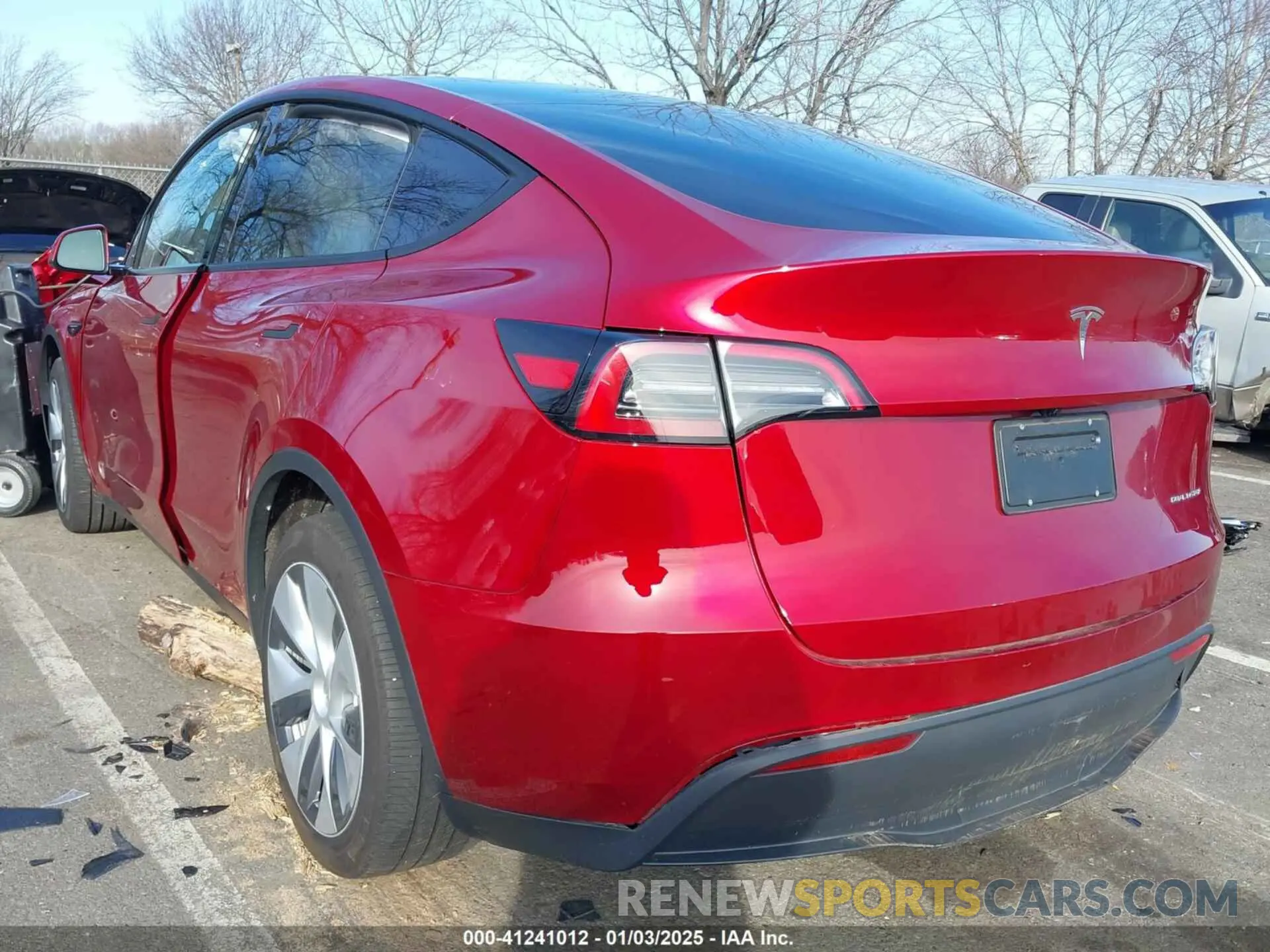 3 fotografías del automóvil dañado 7SAYGDEE3RA284801 TESLA MODEL Y 2024