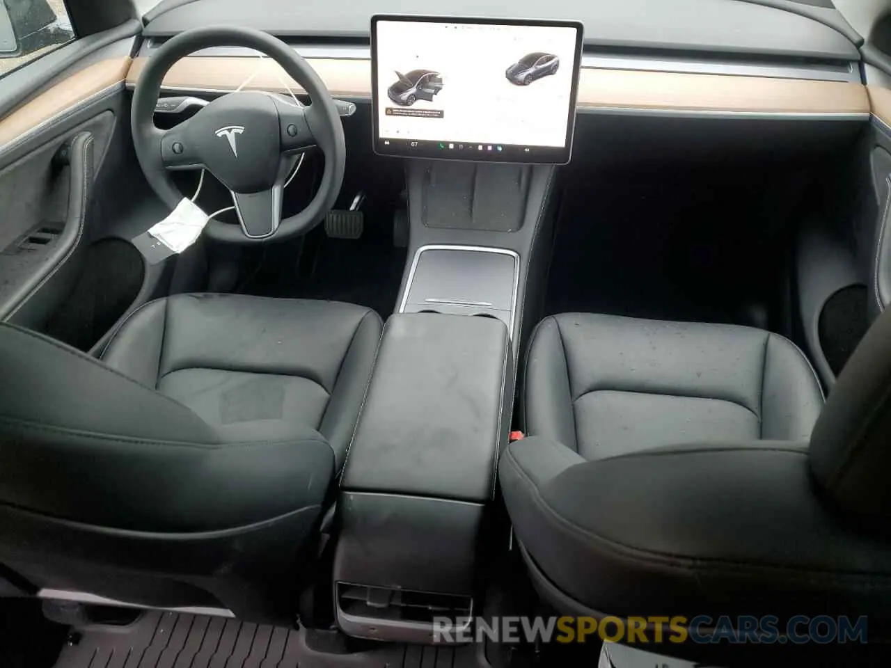 8 fotografías del automóvil dañado 7SAYGDEE3RA307462 TESLA MODEL Y 2024