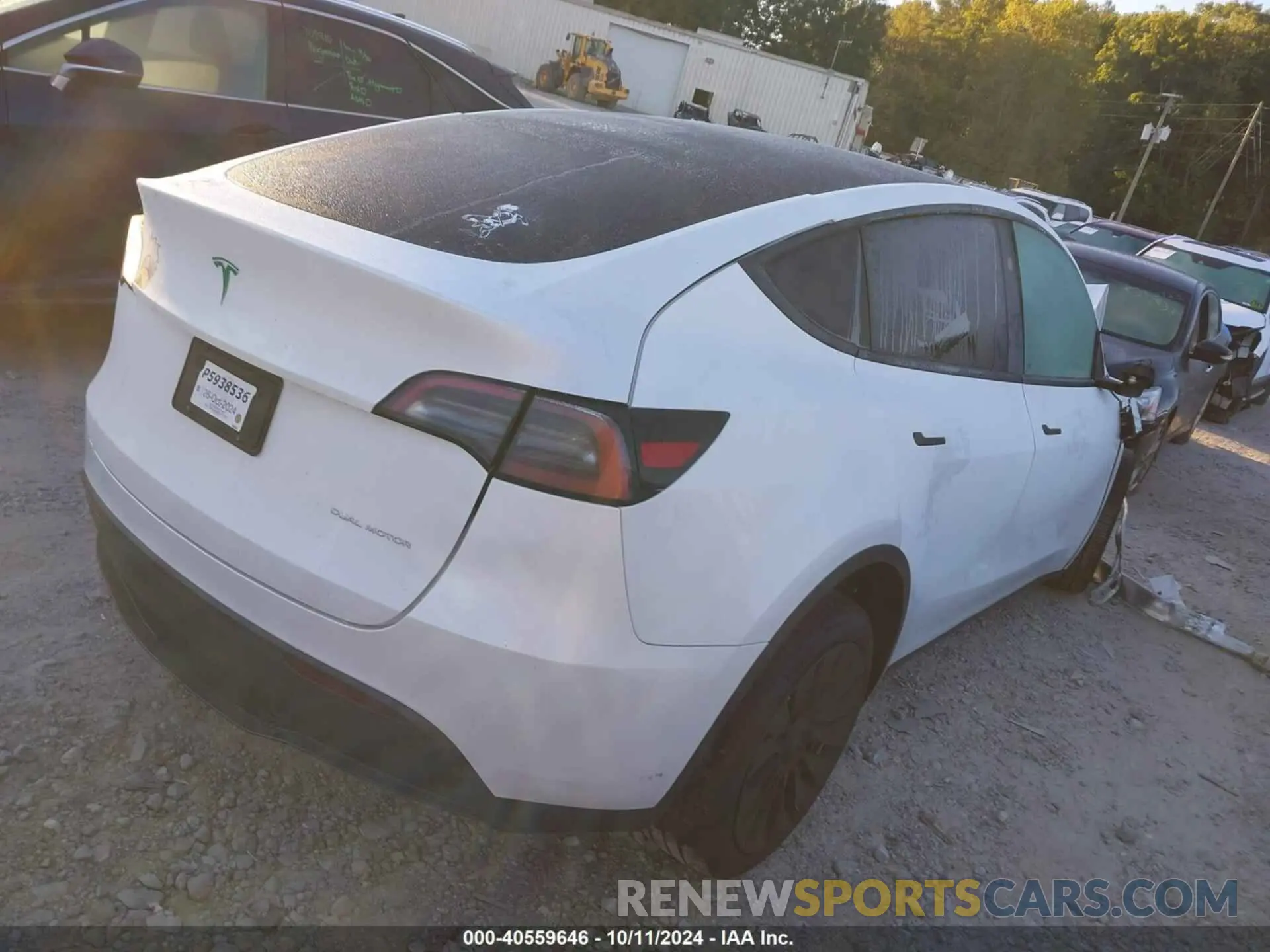 4 fotografías del automóvil dañado 7SAYGDEE3RA317909 TESLA MODEL Y 2024