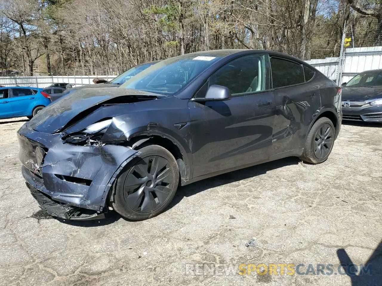 1 fotografías del automóvil dañado 7SAYGDEE3RA323029 TESLA MODEL Y 2024