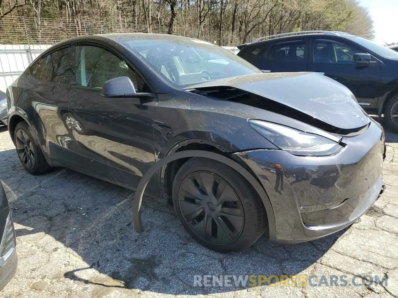 4 fotografías del automóvil dañado 7SAYGDEE3RA323029 TESLA MODEL Y 2024