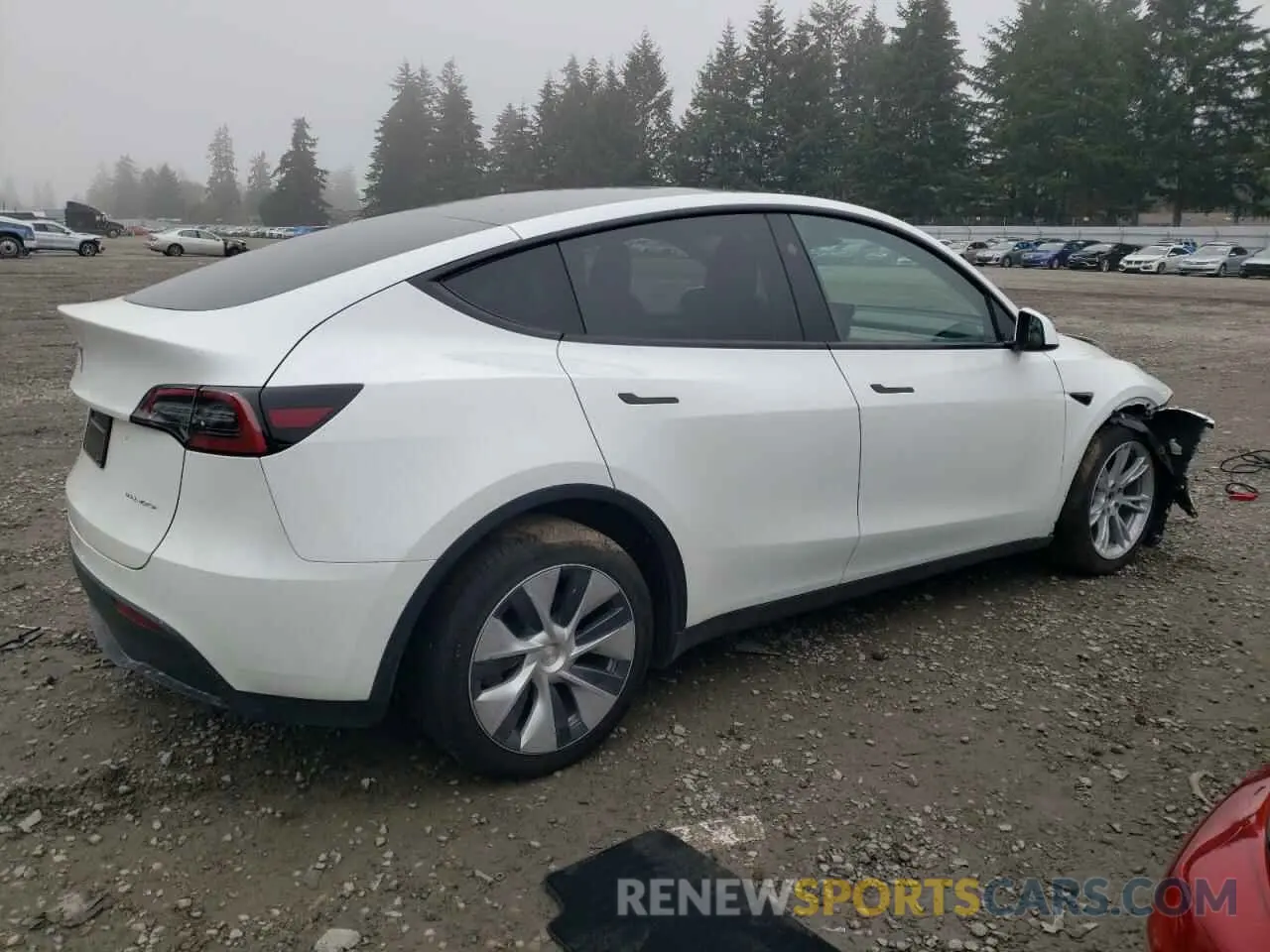 3 fotografías del automóvil dañado 7SAYGDEE3RF014812 TESLA MODEL Y 2024