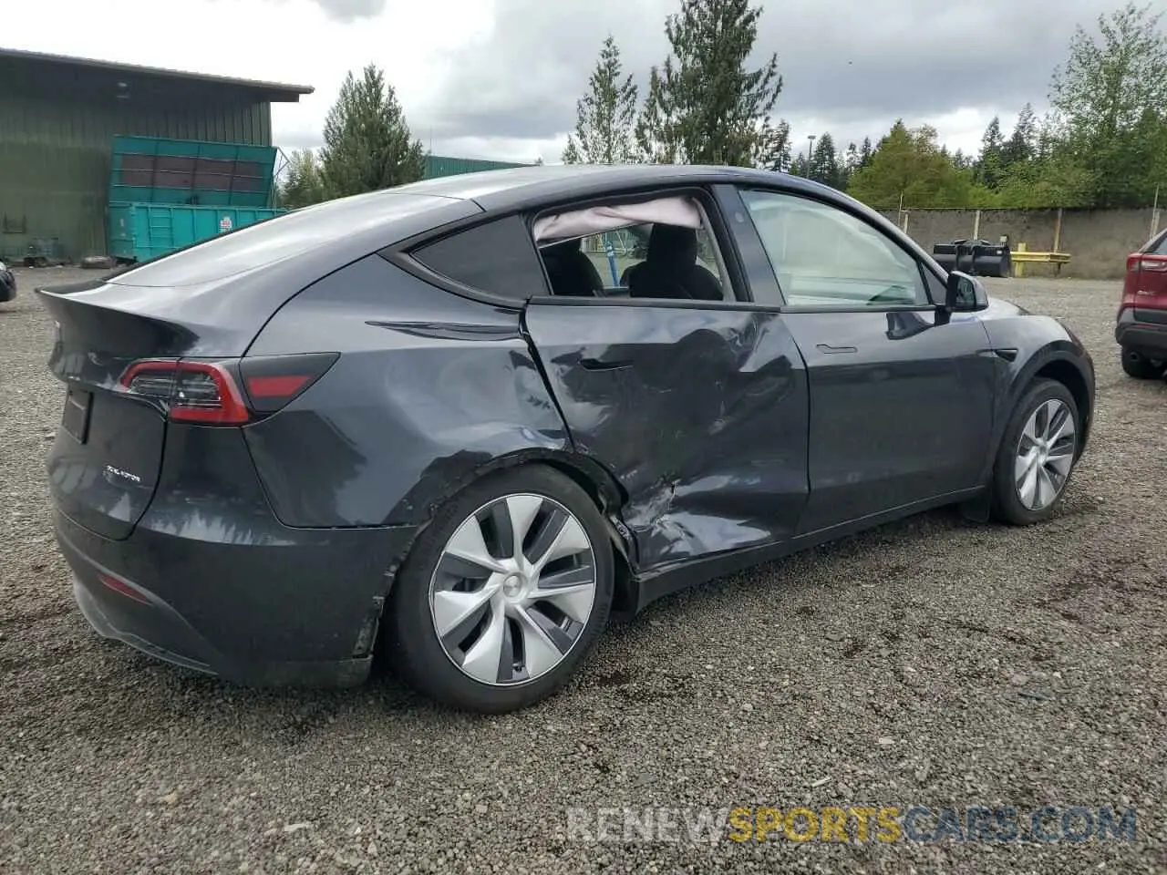 3 fotografías del automóvil dañado 7SAYGDEE3RF072919 TESLA MODEL Y 2024