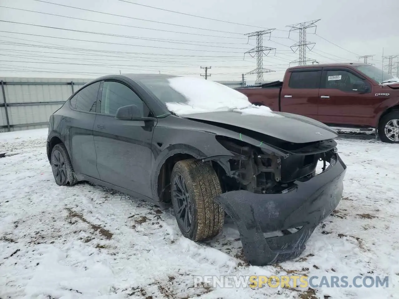 4 fotografías del automóvil dañado 7SAYGDEE3RF178884 TESLA MODEL Y 2024