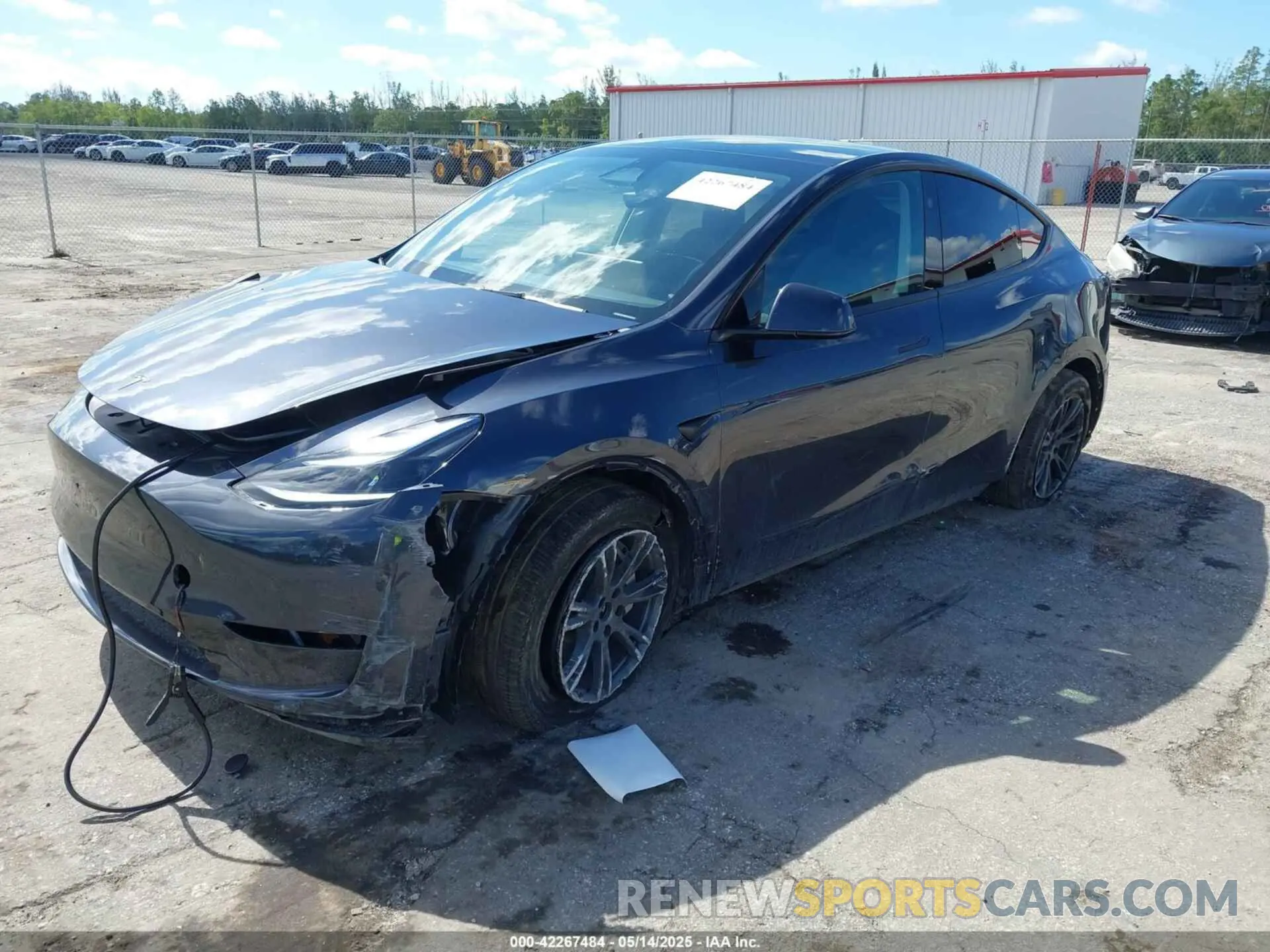 6 fotografías del automóvil dañado 7SAYGDEE4RA322410 TESLA MODEL Y 2024