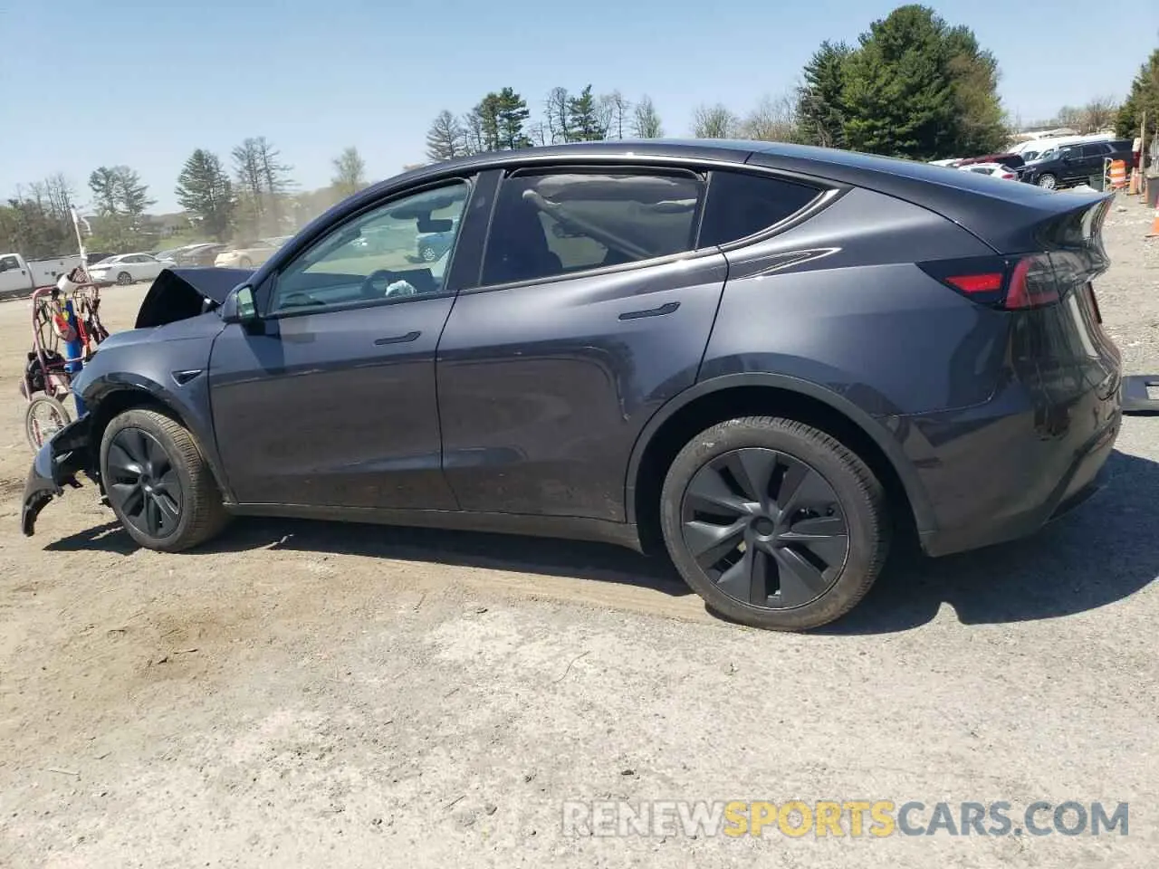 2 fotografías del automóvil dañado 7SAYGDEE4RA325095 TESLA MODEL Y 2024