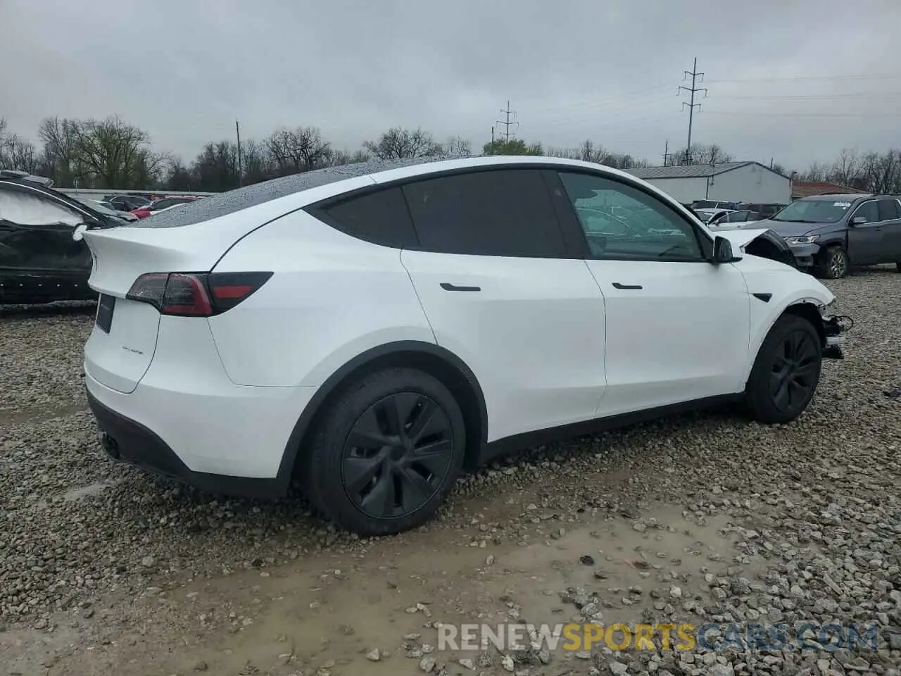 3 fotografías del automóvil dañado 7SAYGDEE4RA327350 TESLA MODEL Y 2024