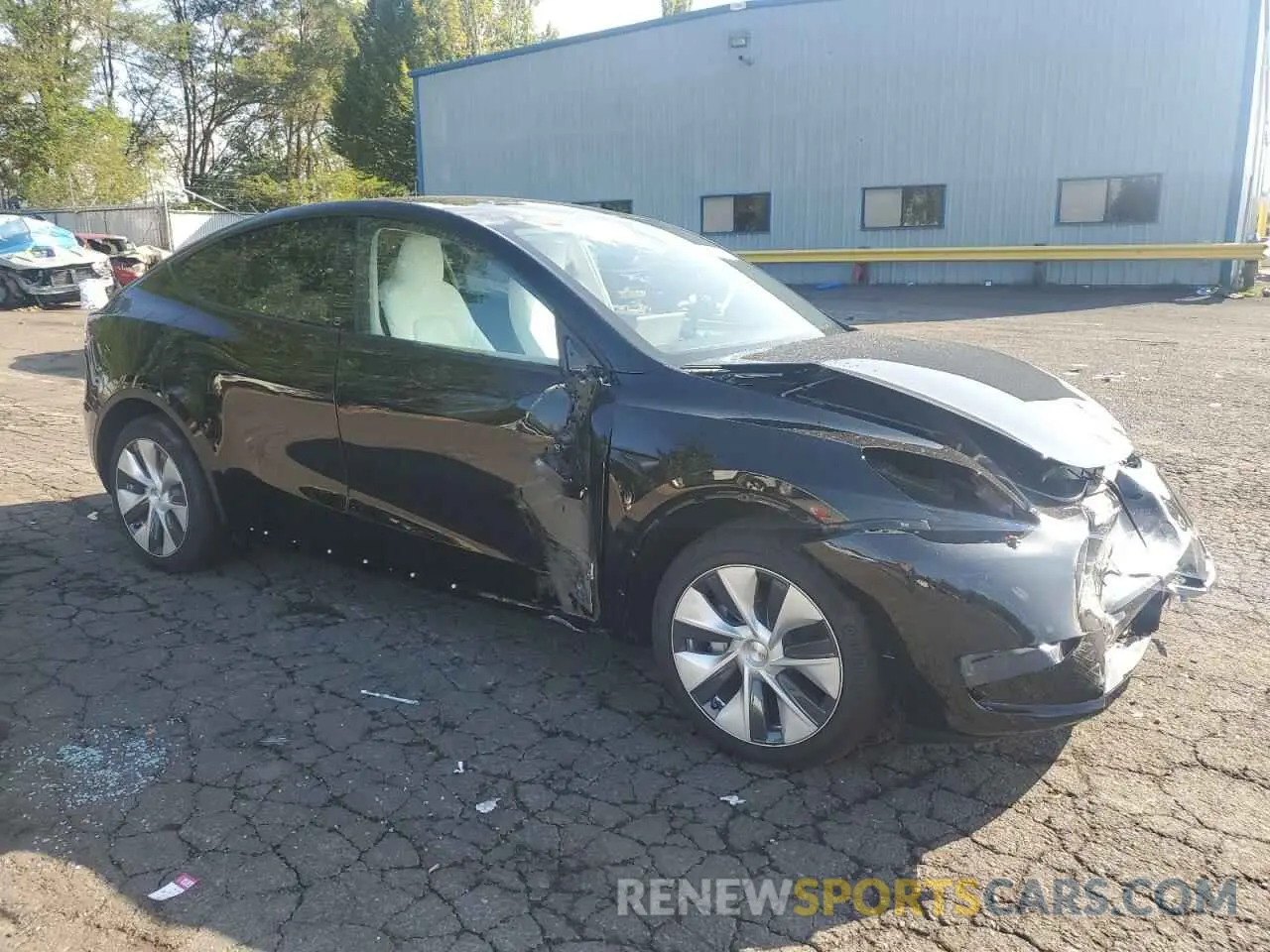 4 fotografías del automóvil dañado 7SAYGDEE4RF075098 TESLA MODEL Y 2024