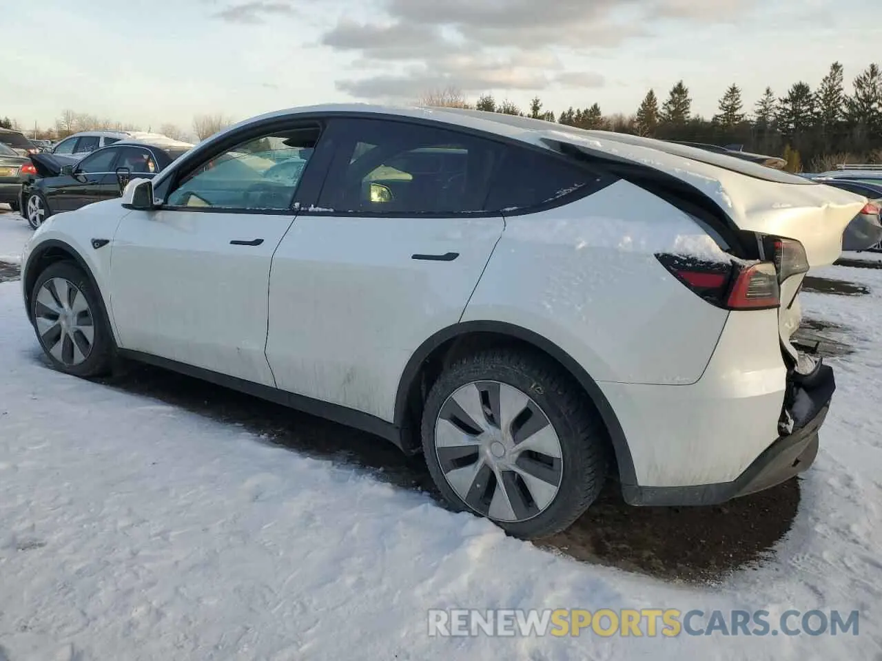 2 fotografías del automóvil dañado 7SAYGDEE4RF079118 TESLA MODEL Y 2024