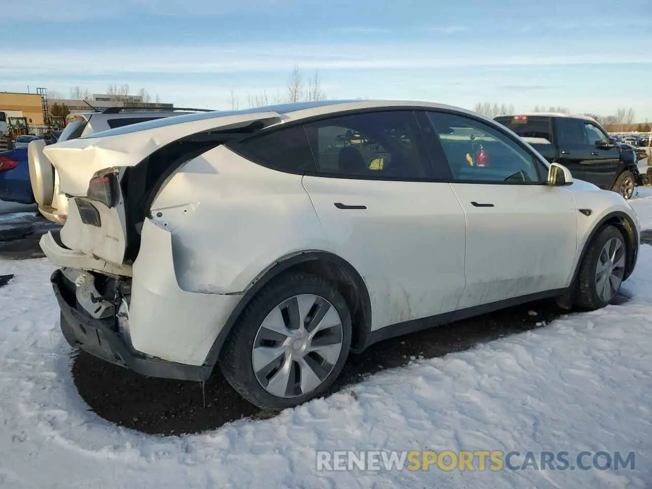 3 fotografías del automóvil dañado 7SAYGDEE4RF079118 TESLA MODEL Y 2024