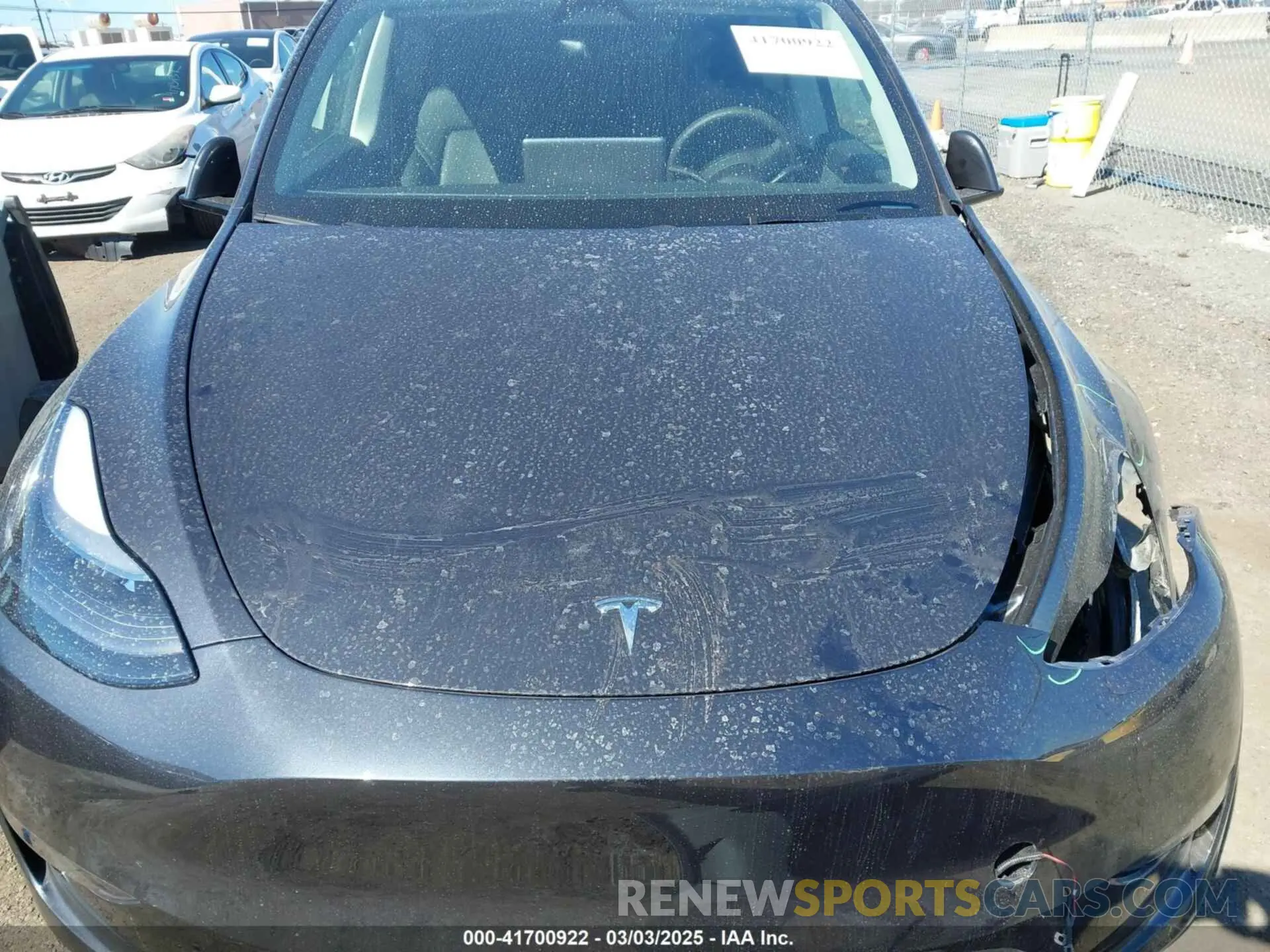 10 fotografías del automóvil dañado 7SAYGDEE4RF149457 TESLA MODEL Y 2024