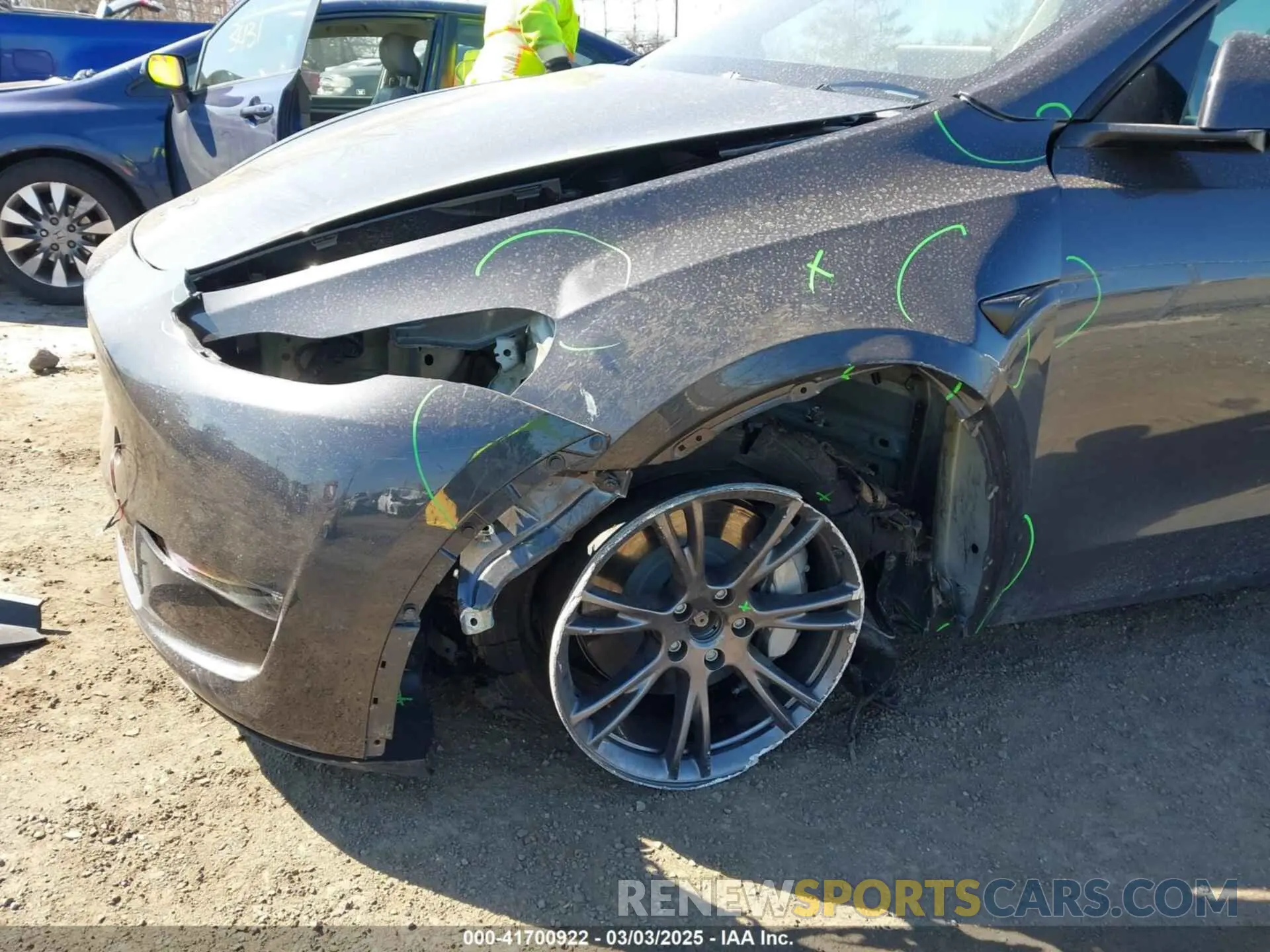 6 fotografías del automóvil dañado 7SAYGDEE4RF149457 TESLA MODEL Y 2024