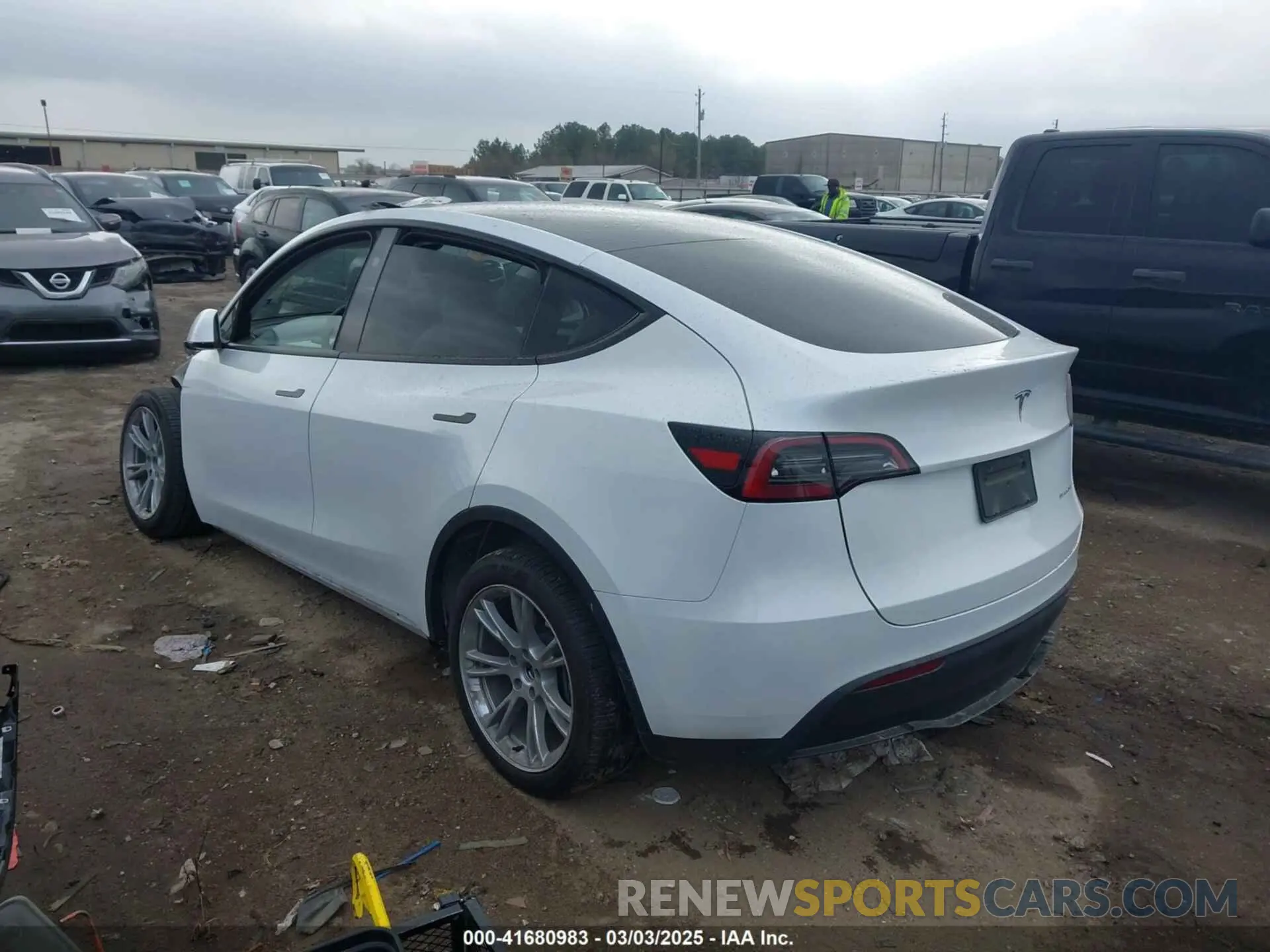 3 fotografías del automóvil dañado 7SAYGDEE5RA220498 TESLA MODEL Y 2024
