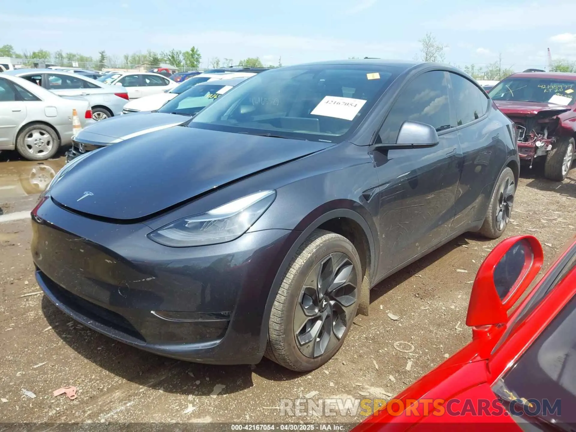 2 fotografías del automóvil dañado 7SAYGDEE5RA224759 TESLA MODEL Y 2024