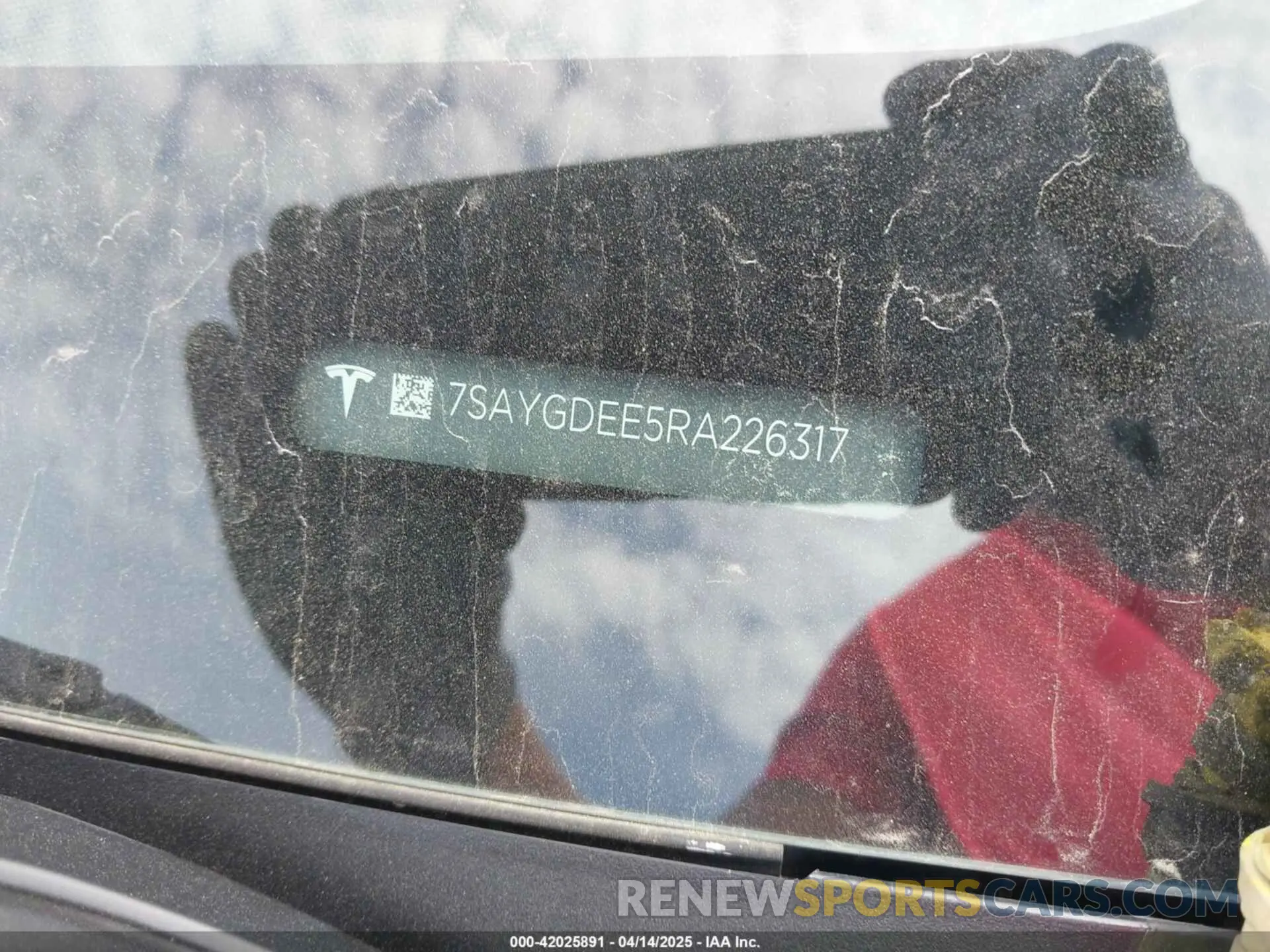 9 fotografías del automóvil dañado 7SAYGDEE5RA226317 TESLA MODEL Y 2024