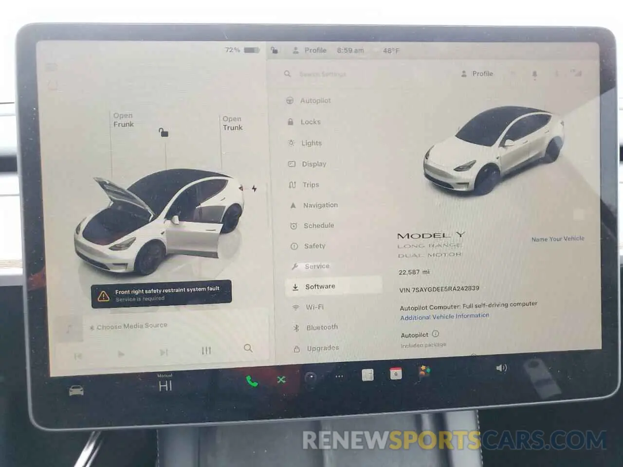 9 fotografías del automóvil dañado 7SAYGDEE5RA242839 TESLA MODEL Y 2024