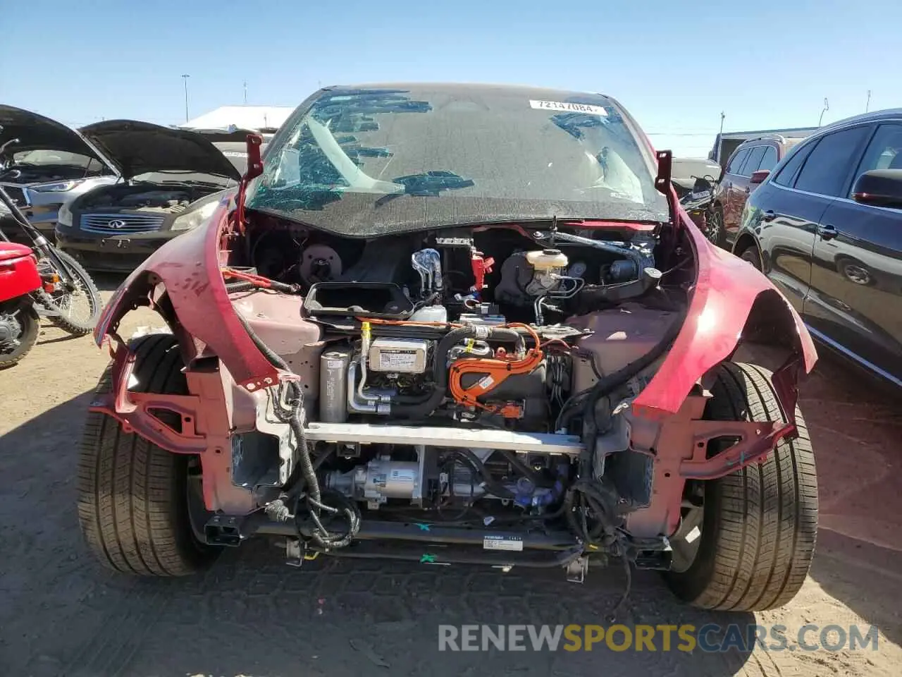 5 fotografías del automóvil dañado 7SAYGDEE5RA252805 TESLA MODEL Y 2024