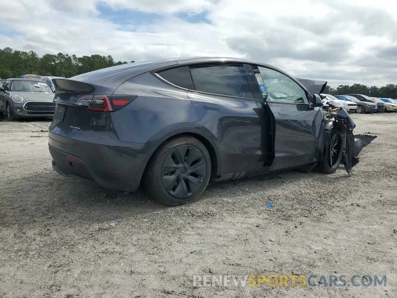 3 fotografías del automóvil dañado 7SAYGDEE5RA300089 TESLA MODEL Y 2024